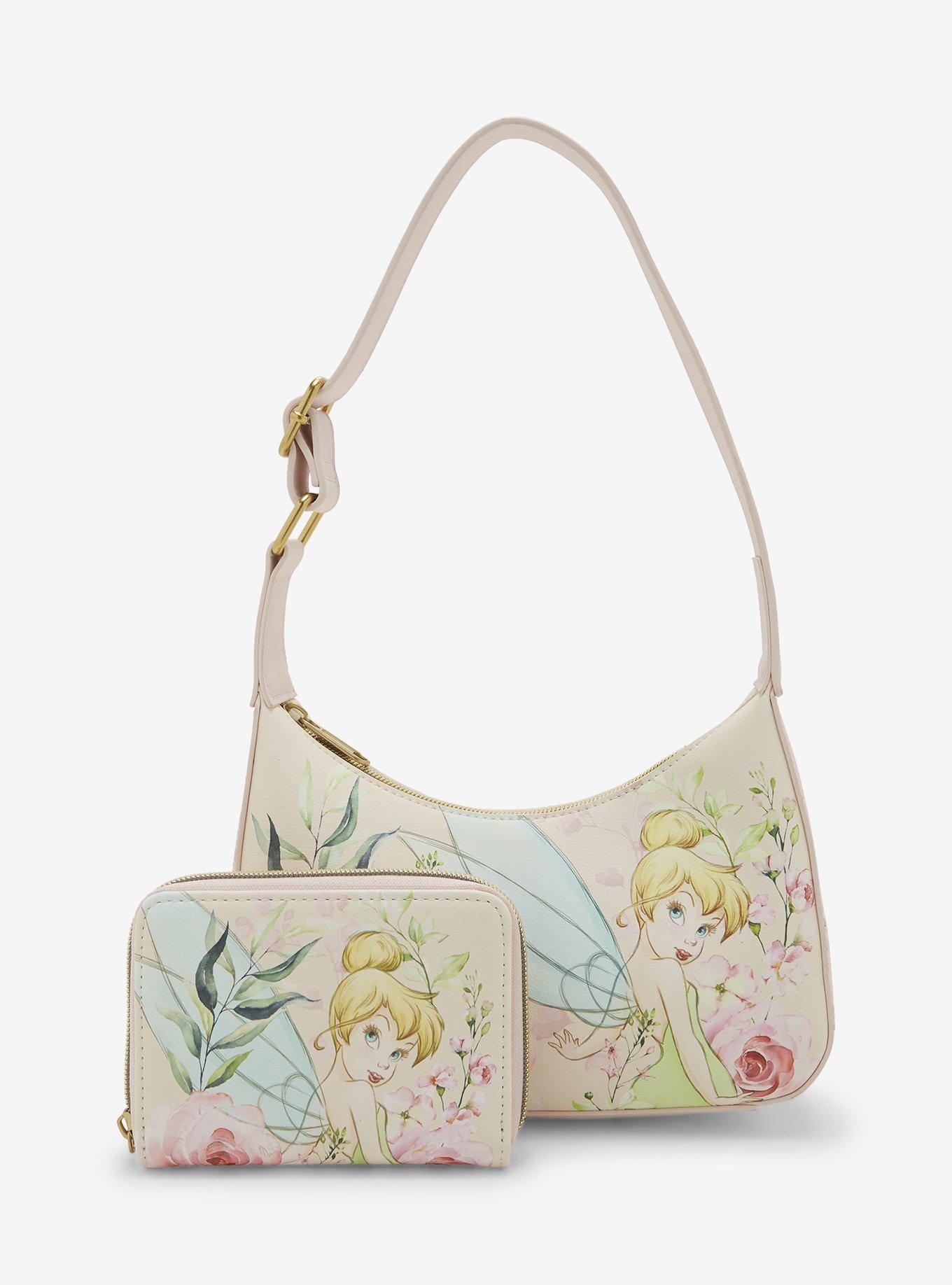 Disney Peter Pan Tinker Bell Pastel Floral Mini Wallet, , alternate