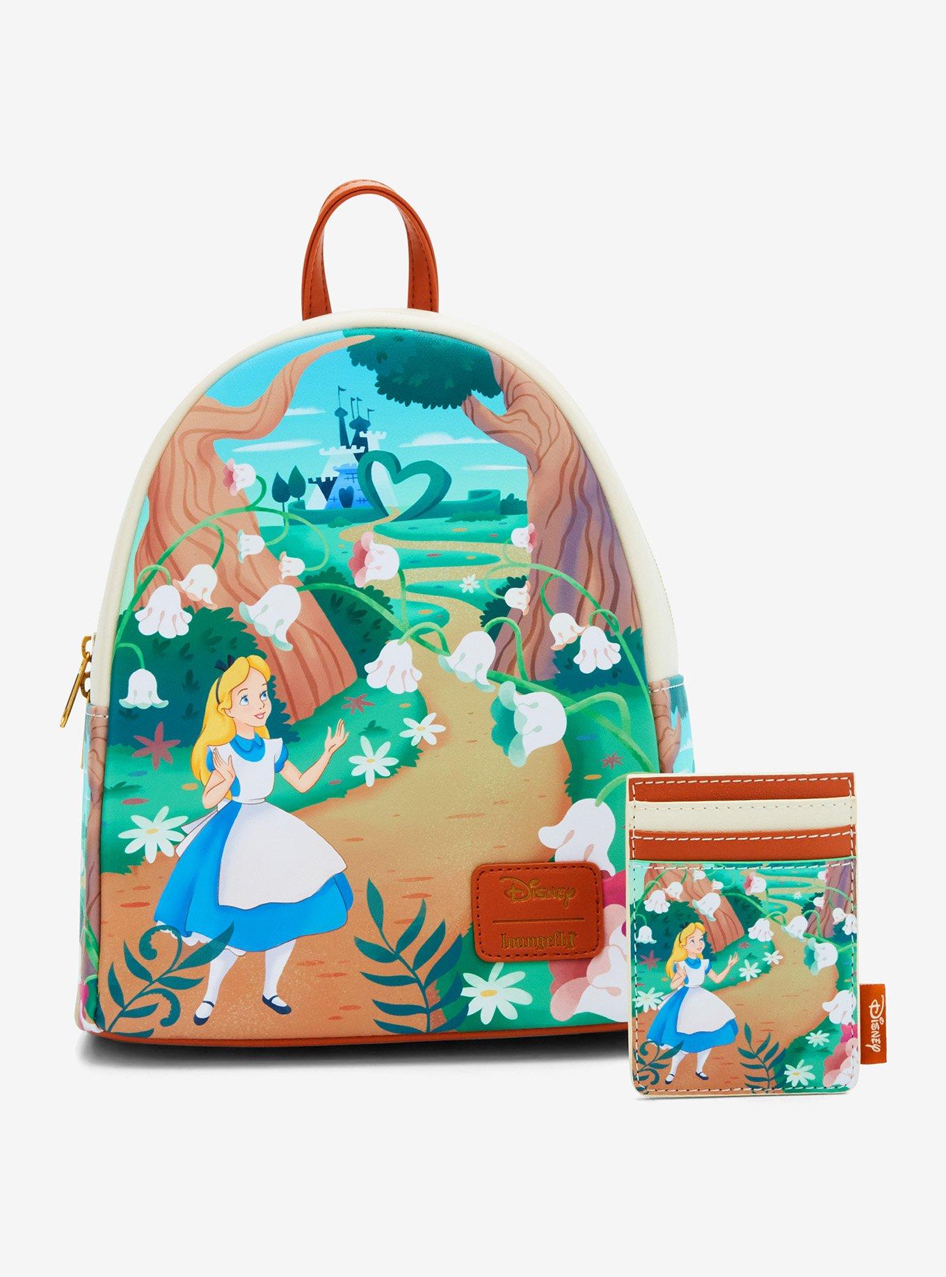 Loungefly Disney Alice In Wonderland Flower Walkway Vertical Cardholder, , alternate
