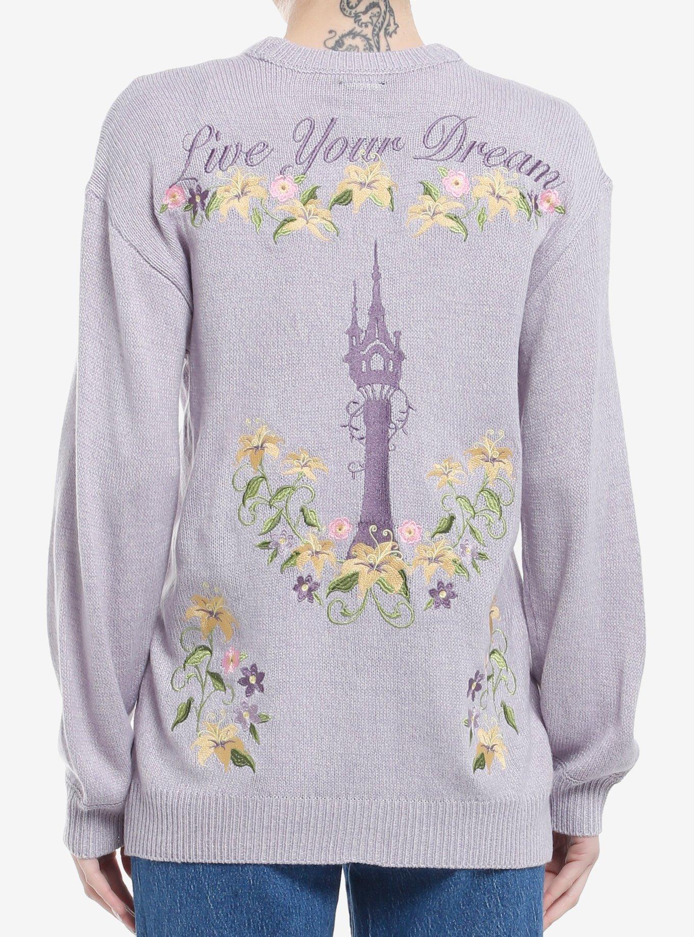 Disney Tangled Rapunzel & Flowers Girls Cardigan, , hi-res