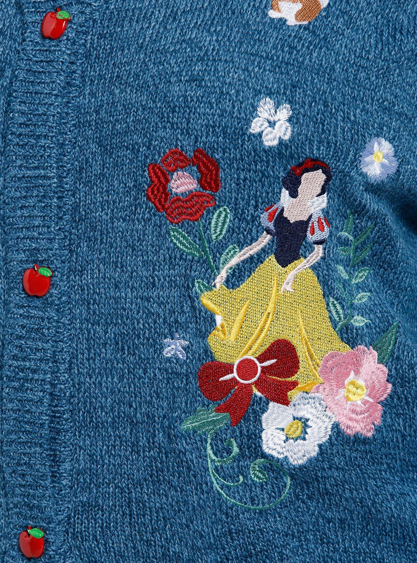 Disney Snow White And The Seven Dwarfs Flowers & Animals Girls Cardigan Plus Size, MULTI, alternate