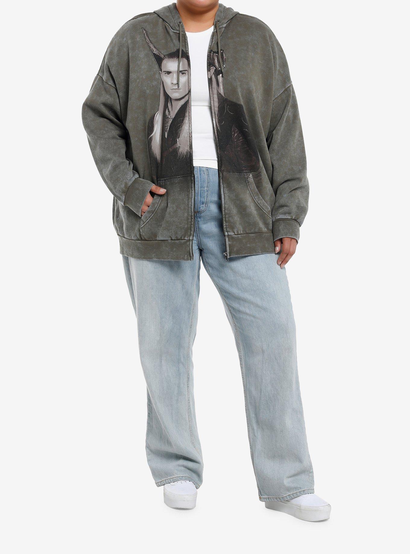 The Lord Of The Rings Legolas Oversized Girls Hoodie Plus Size, MULTI, alternate