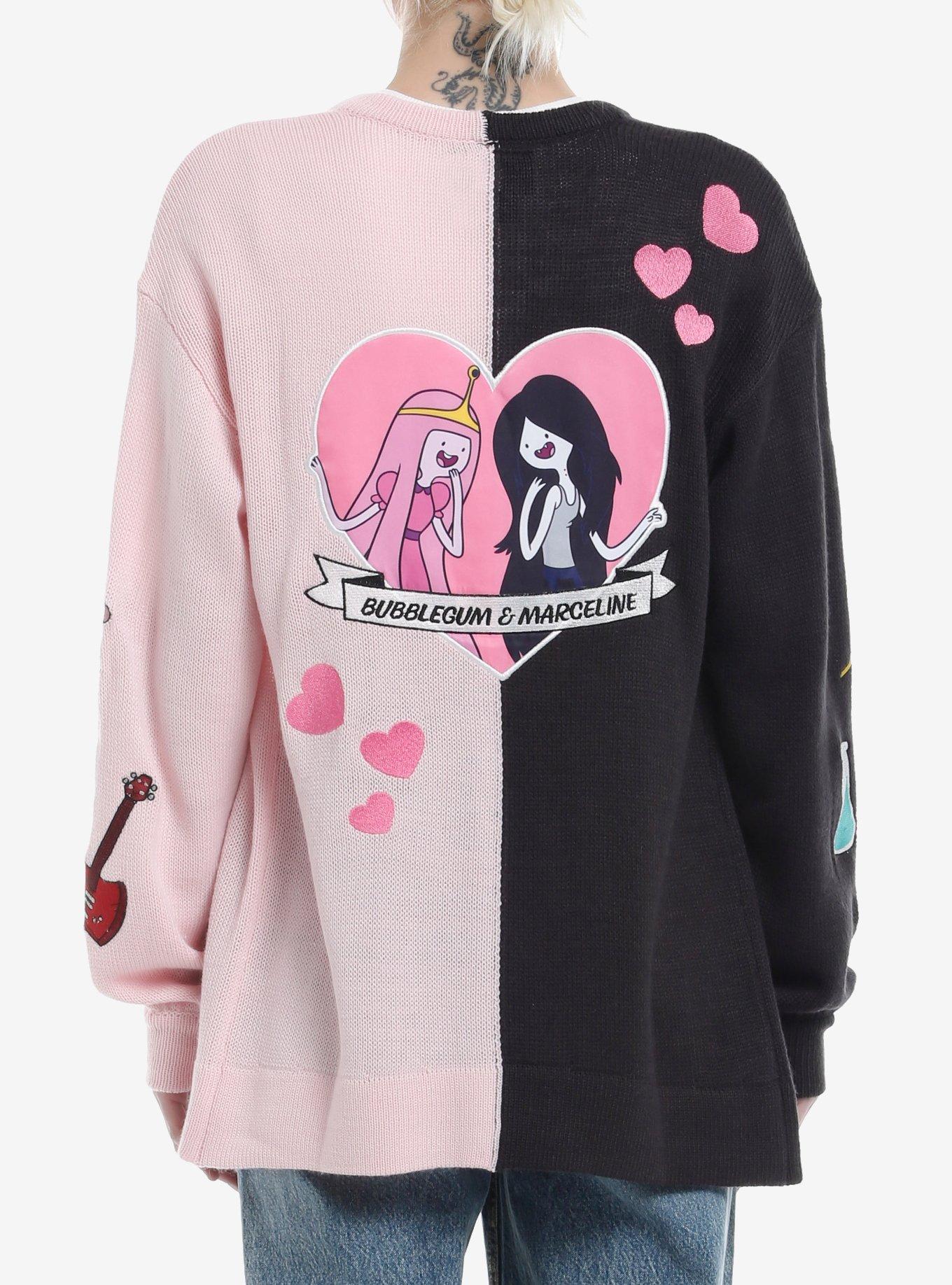 Adventure Time Marceline & Princess Bubblegum Hearts Girls Cardigan, , hi-res