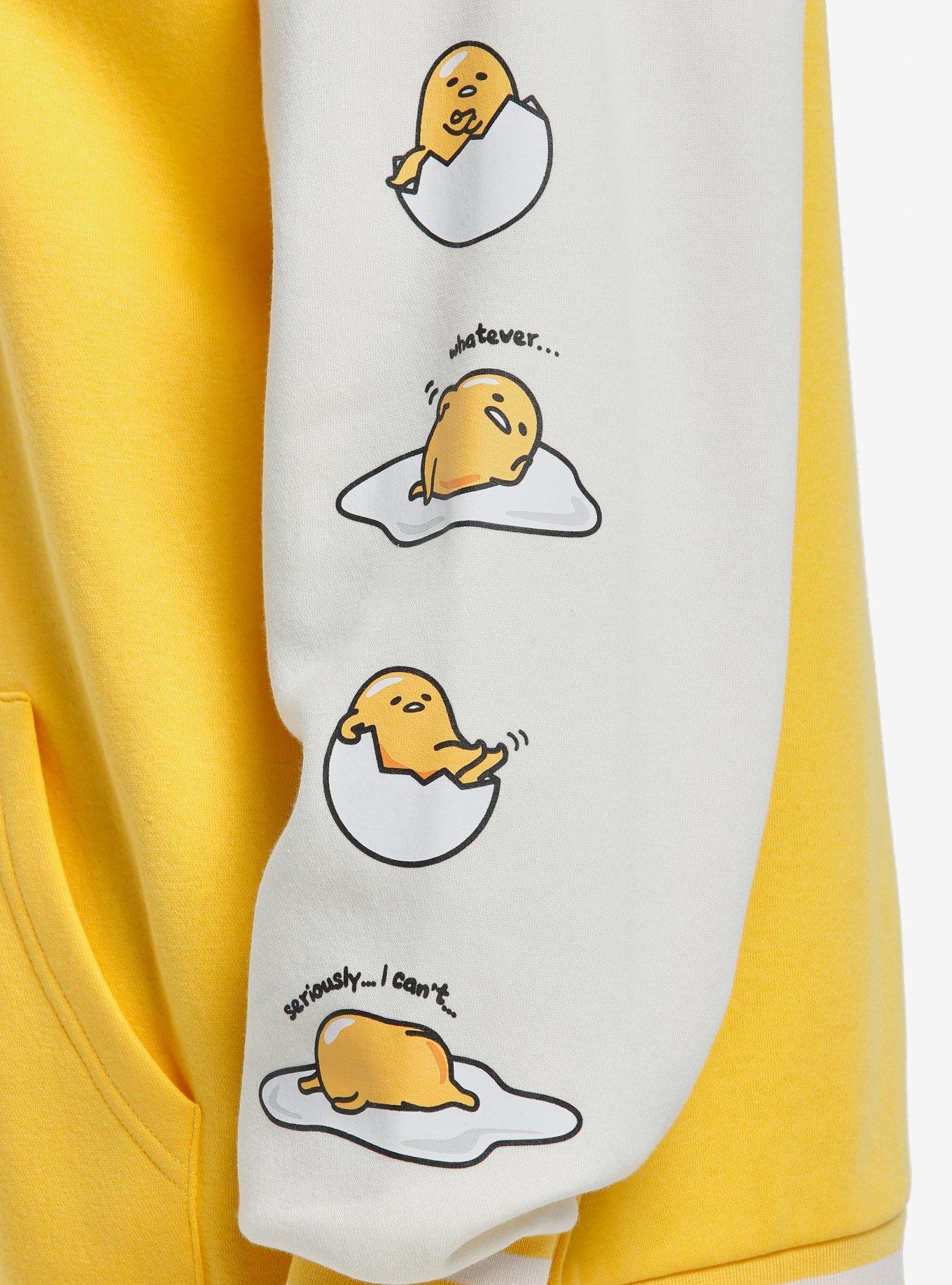 Gudetama Puff Print Girls Oversized Hoodie, MULTI, alternate