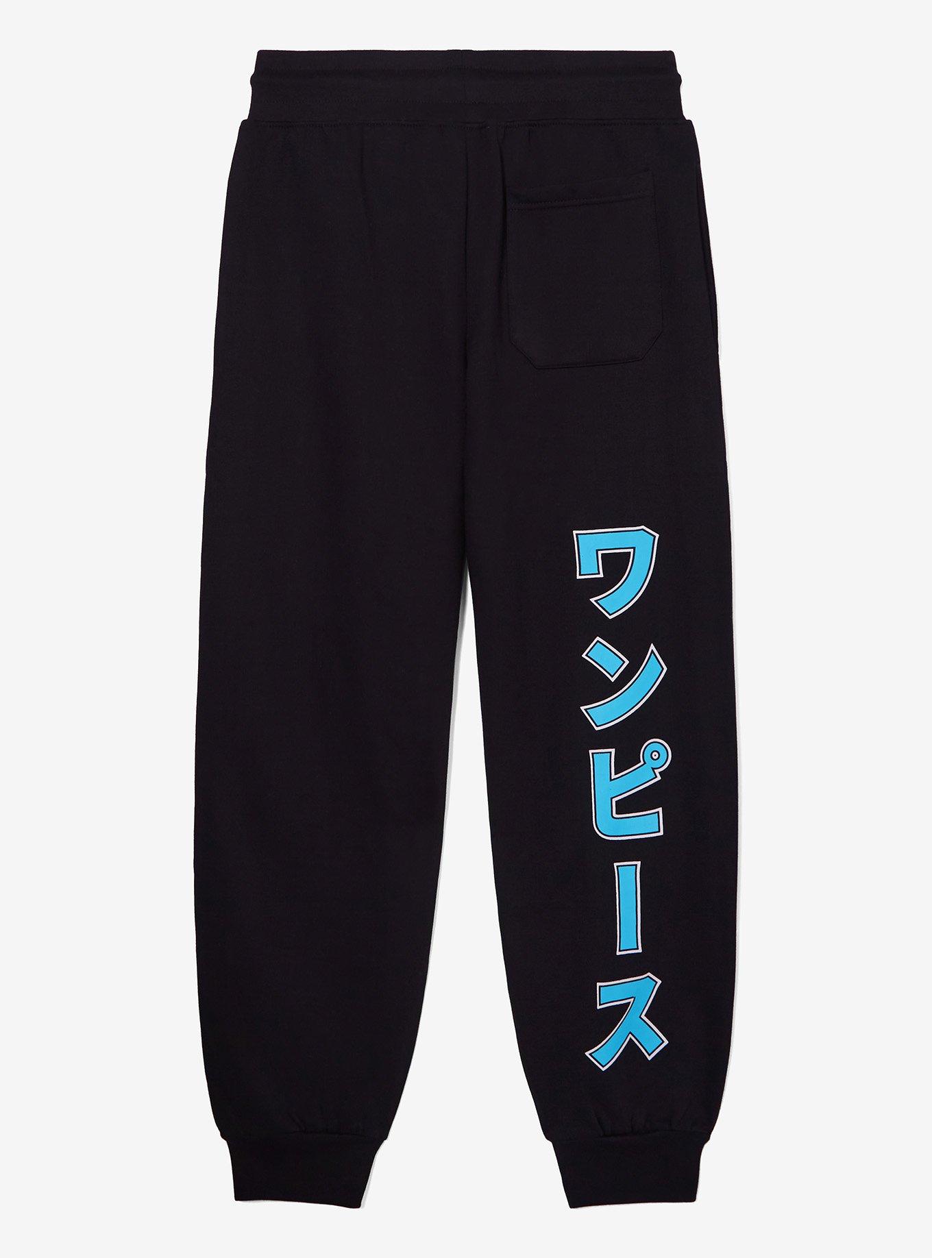 One Piece Jolly Roger Puff Print Joggers — BoxLunch Exclusive, , hi-res