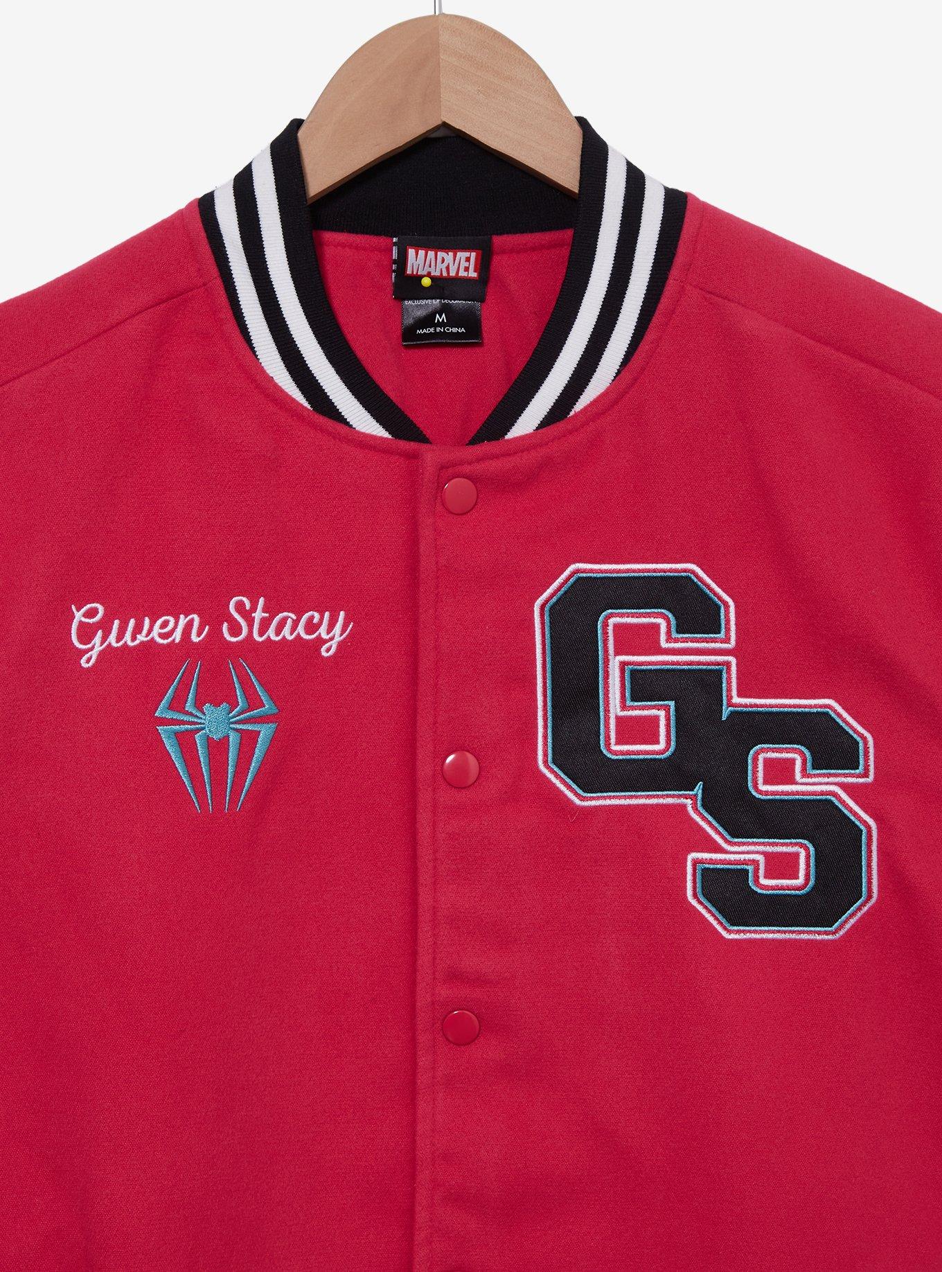 Marvel Spider-Man: Into the Spider-Verse Spider-Gwen Varsity Jacket - BoxLunch Exclusive, MULTI, alternate