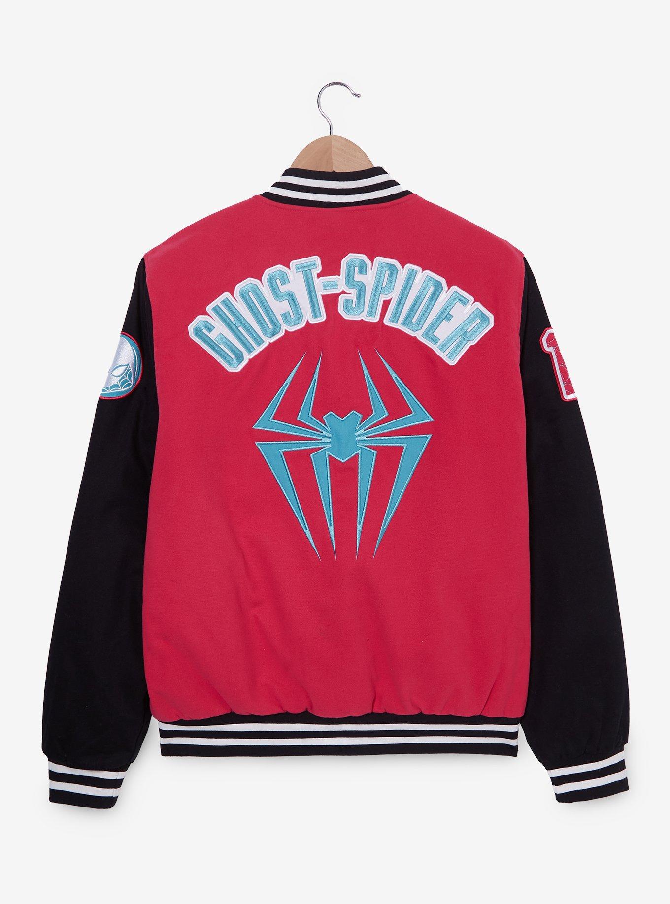 Marvel Spider-Man: Into the Spider-Verse Spider-Gwen Varsity Jacket - BoxLunch Exclusive, MULTI, alternate