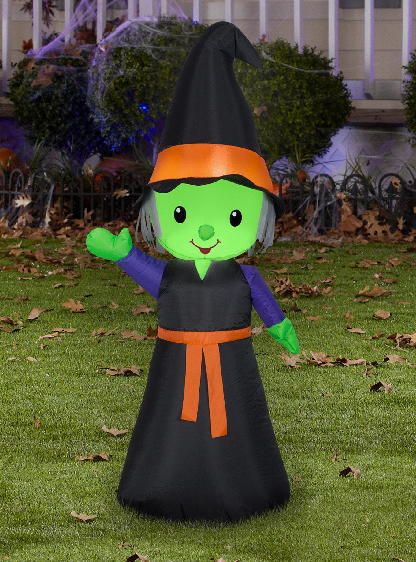 Cute Witch Inflatable Decor, , hi-res