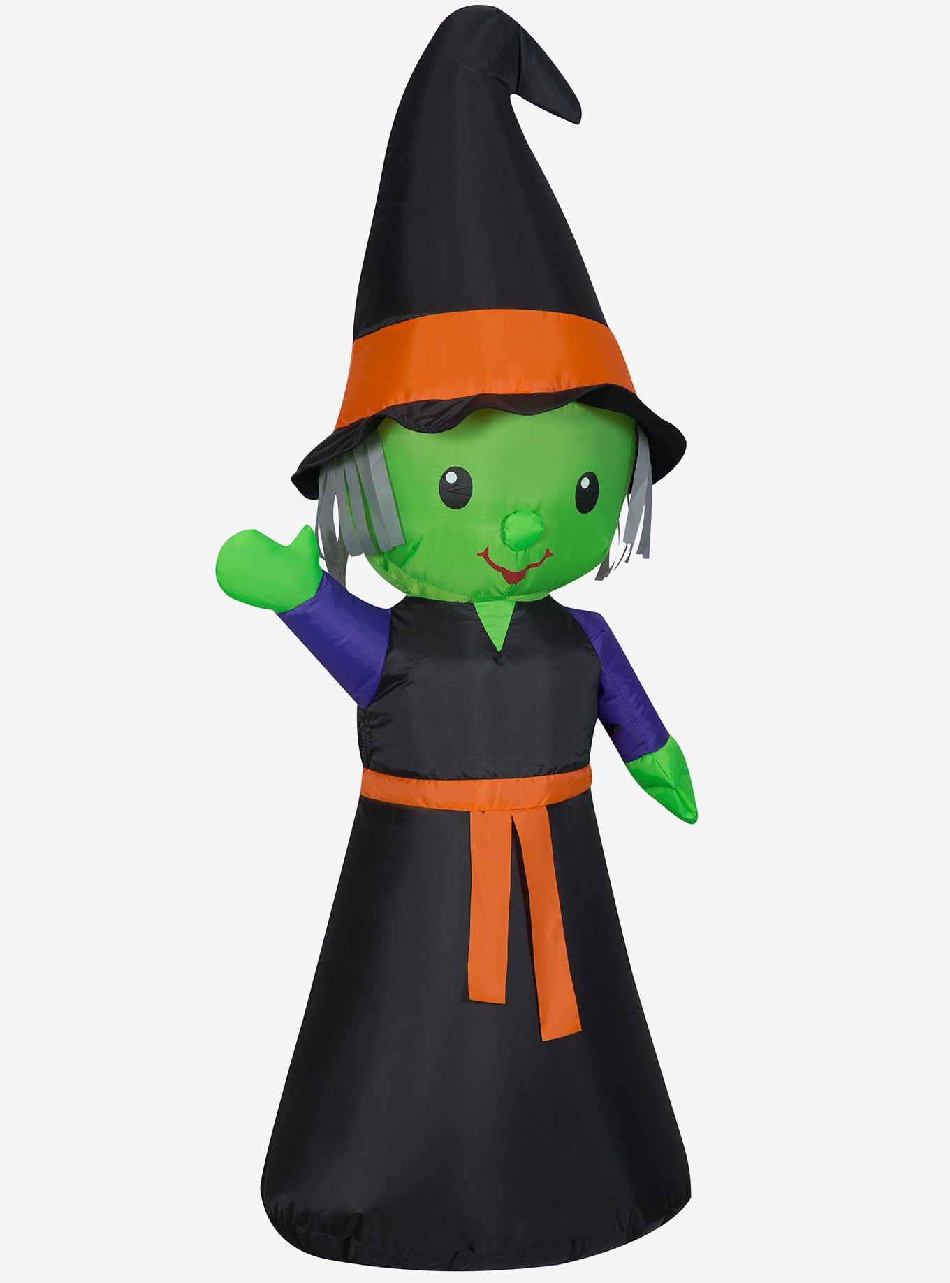 Cute Witch Inflatable Decor, , alternate