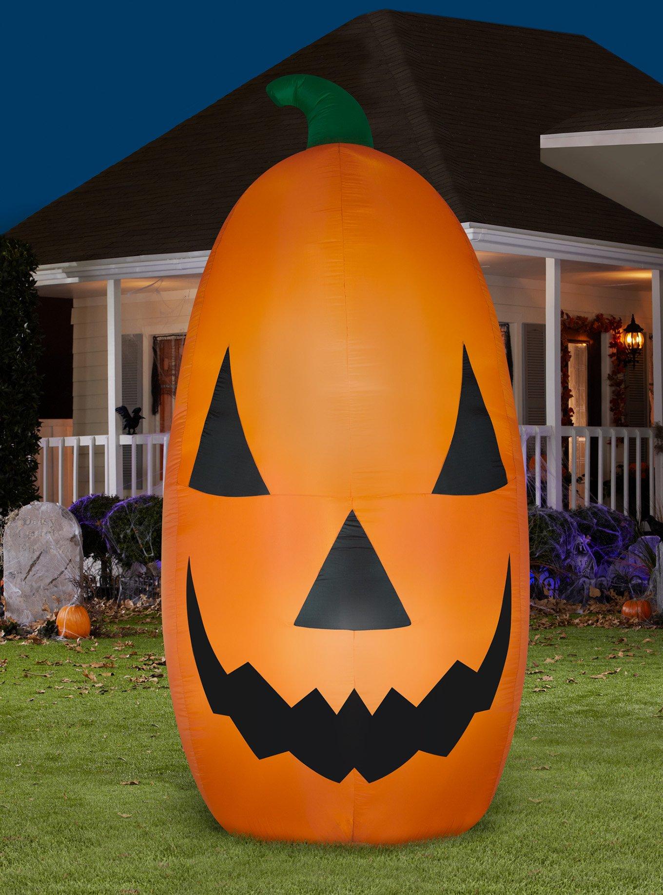 Giant Jack-O'-Lantern Inflatable Decor, , alternate