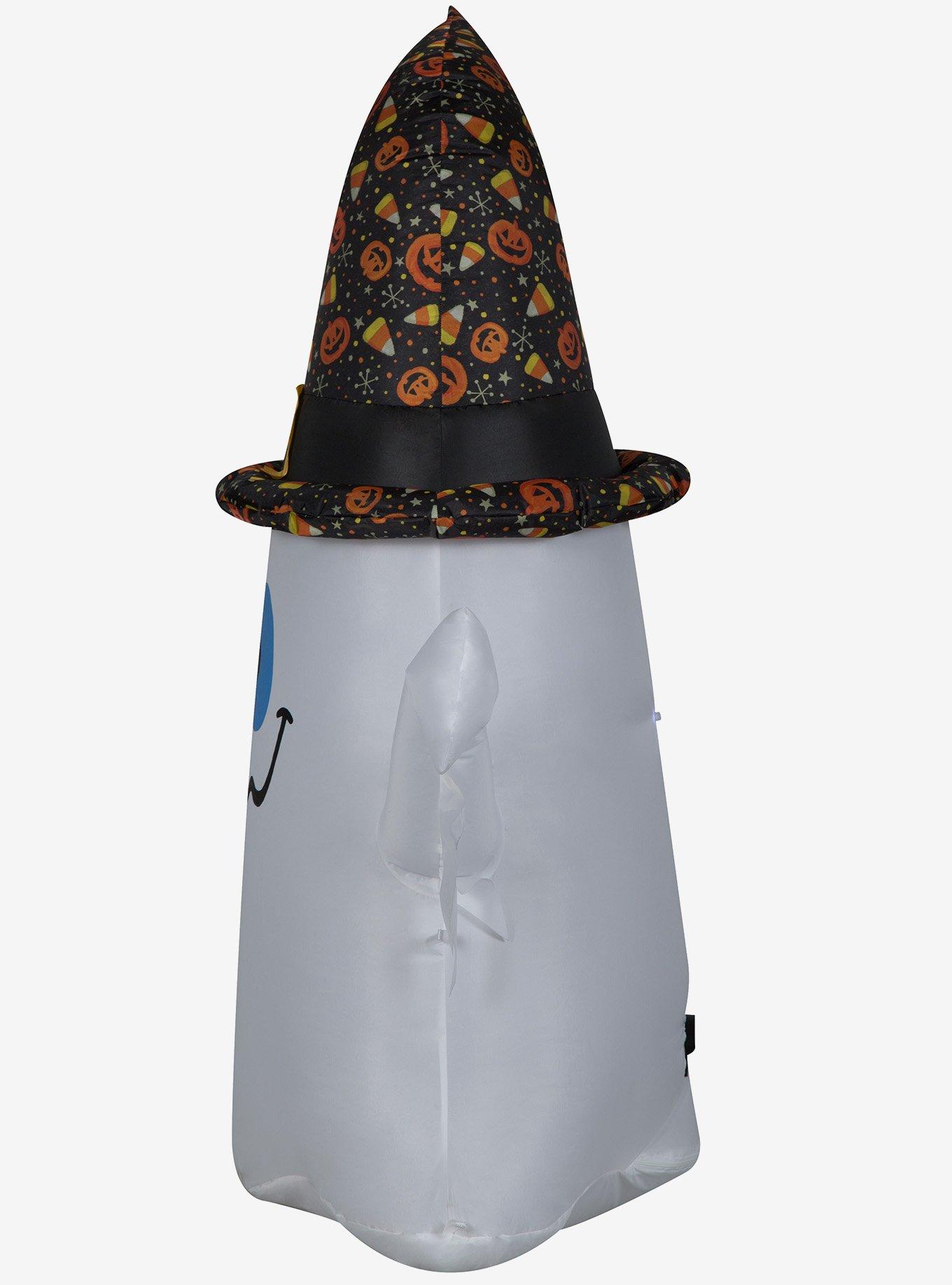 Ghost in Witch Hat Inflatable Decor, , alternate