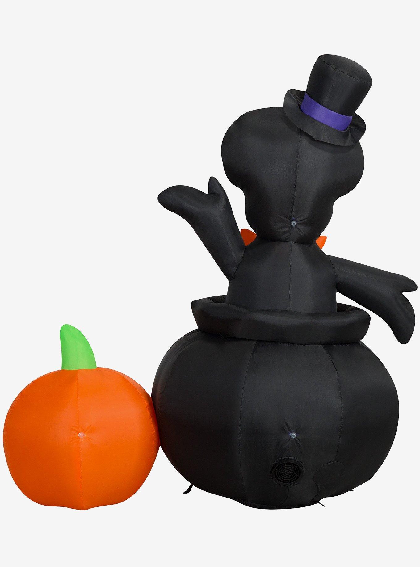 Skeleton in Cauldron Inflatable Decor