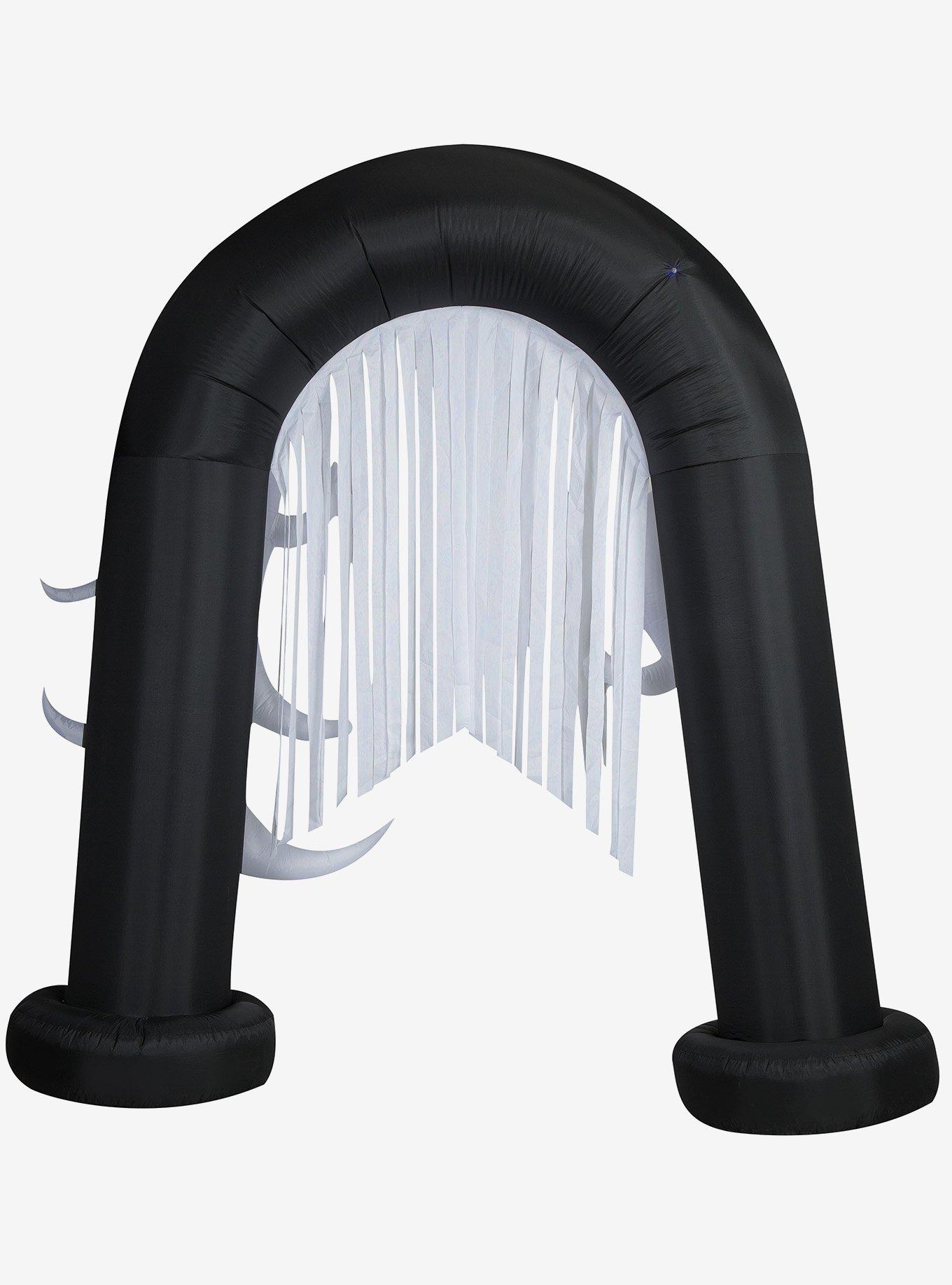 Ghost Archway with Flickering Lights Streamers Inflatable Decor