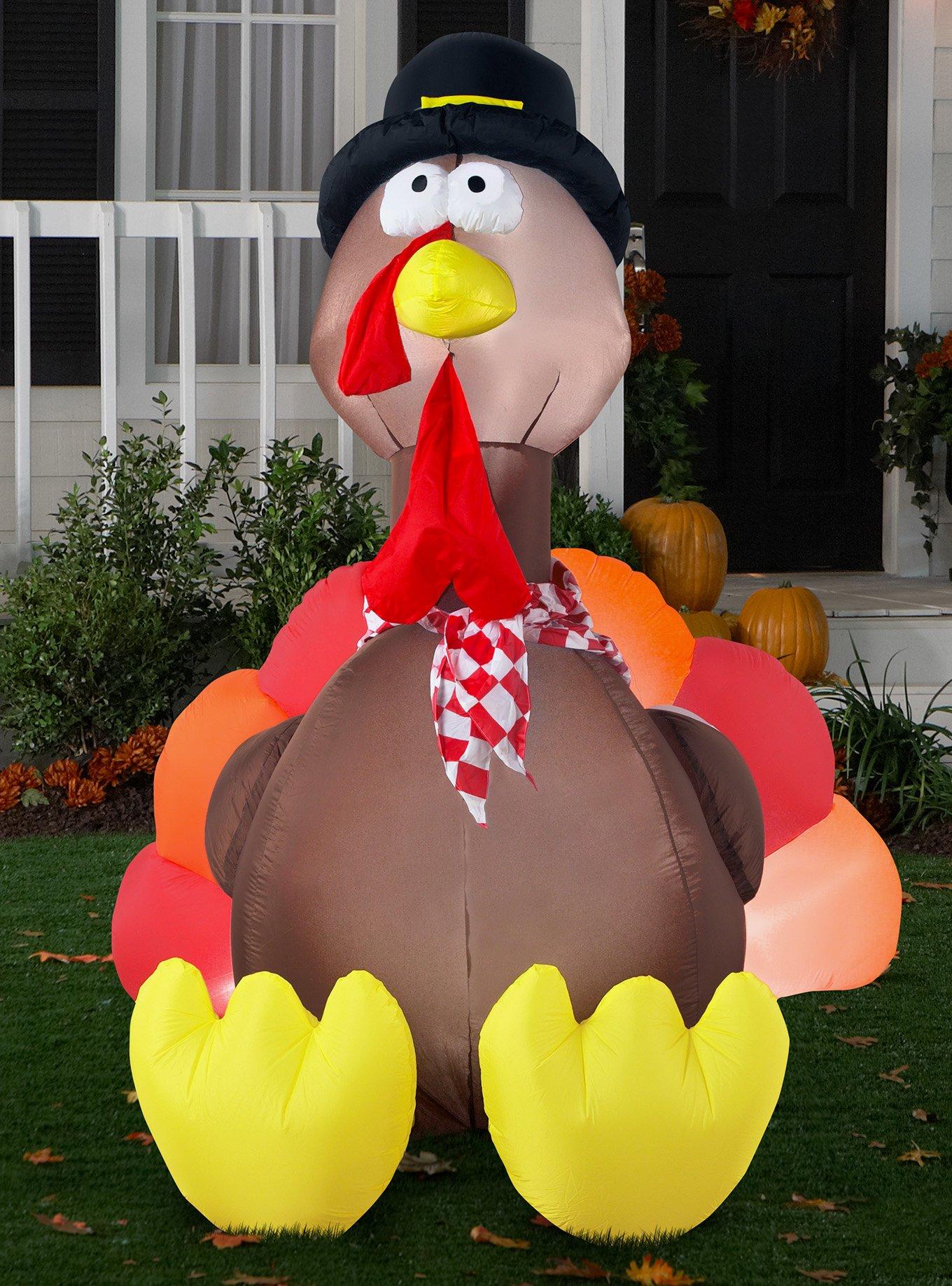 Thanksgiving Turkey Inflatable Decor, , hi-res