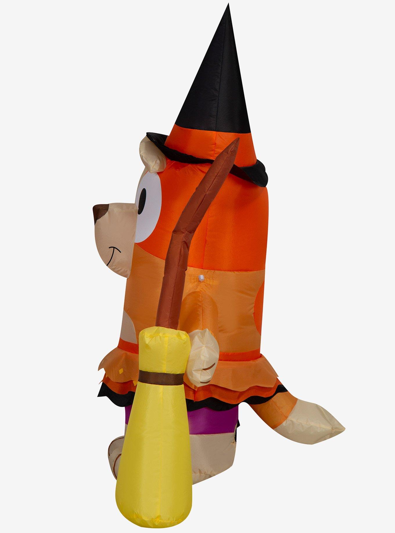 Bluey Bingo in Witch Costume Inflatable Decor