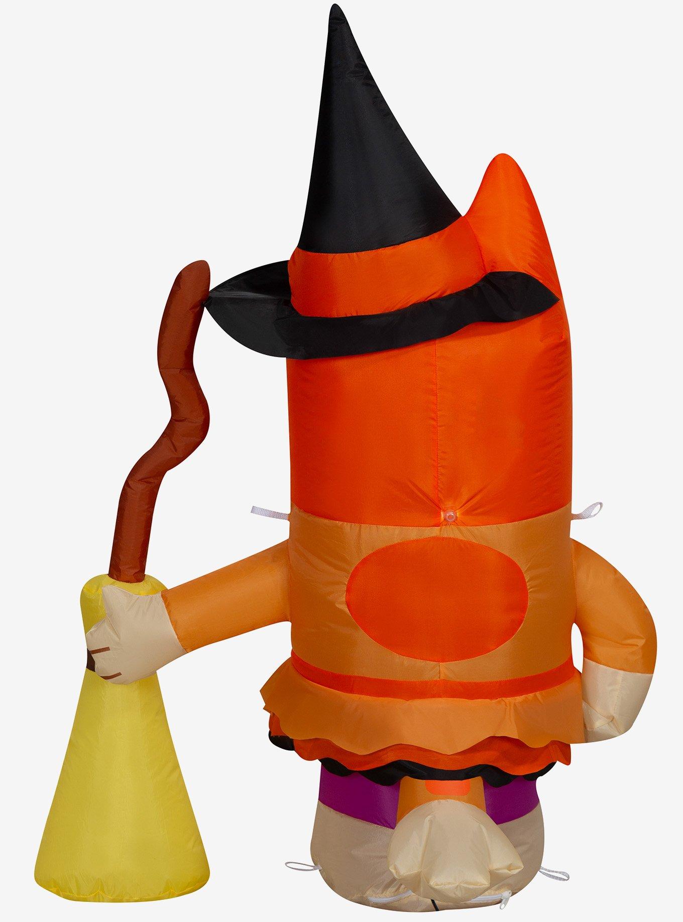 Bluey Bingo in Witch Costume Inflatable Decor