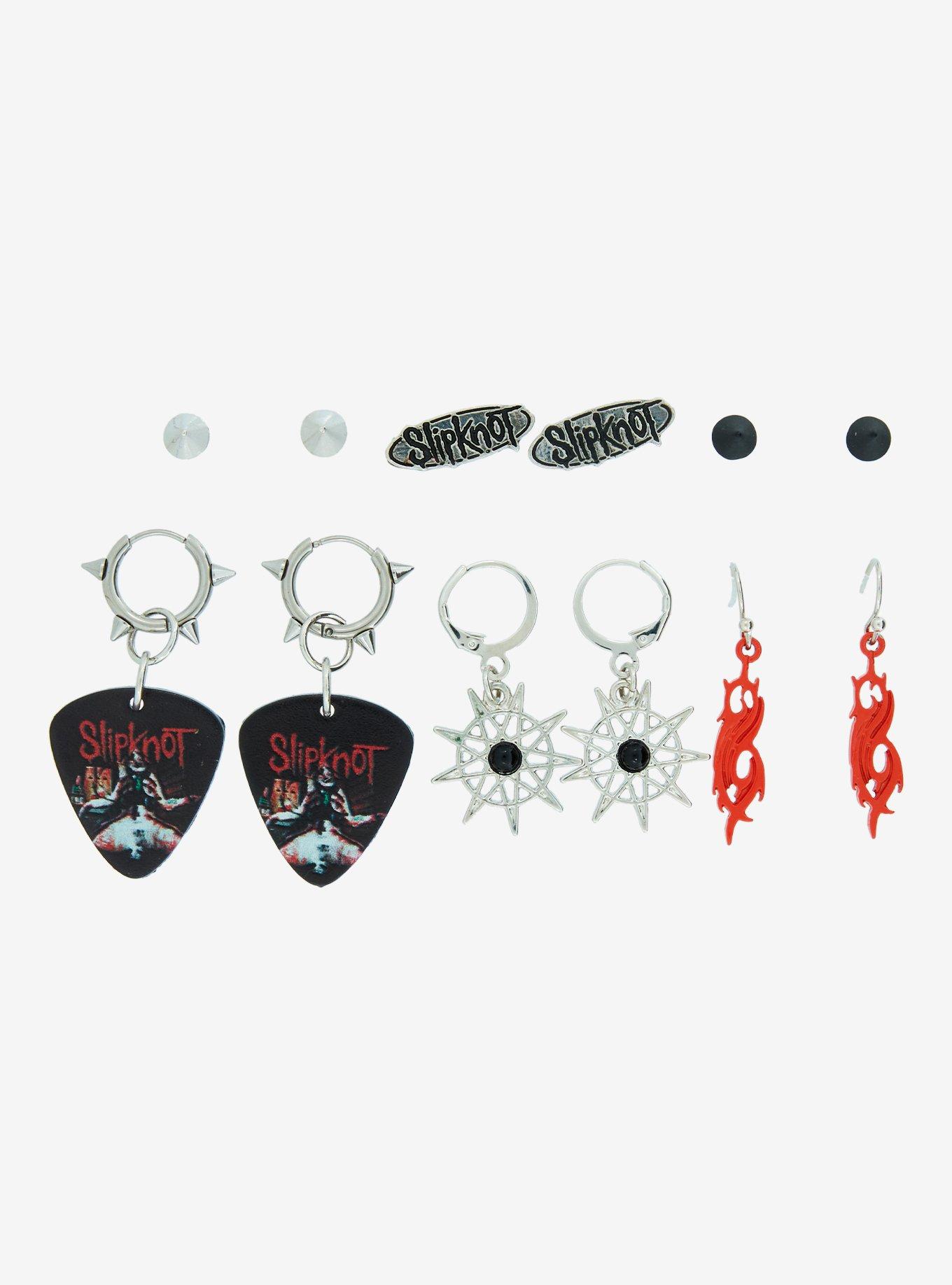 Slipknot Logo Guitar Pick Earring Set, , hi-res