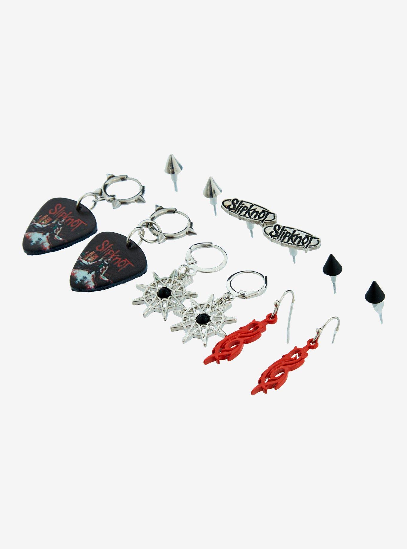 Slipknot Logo Guitar Pick Earring Set, , alternate
