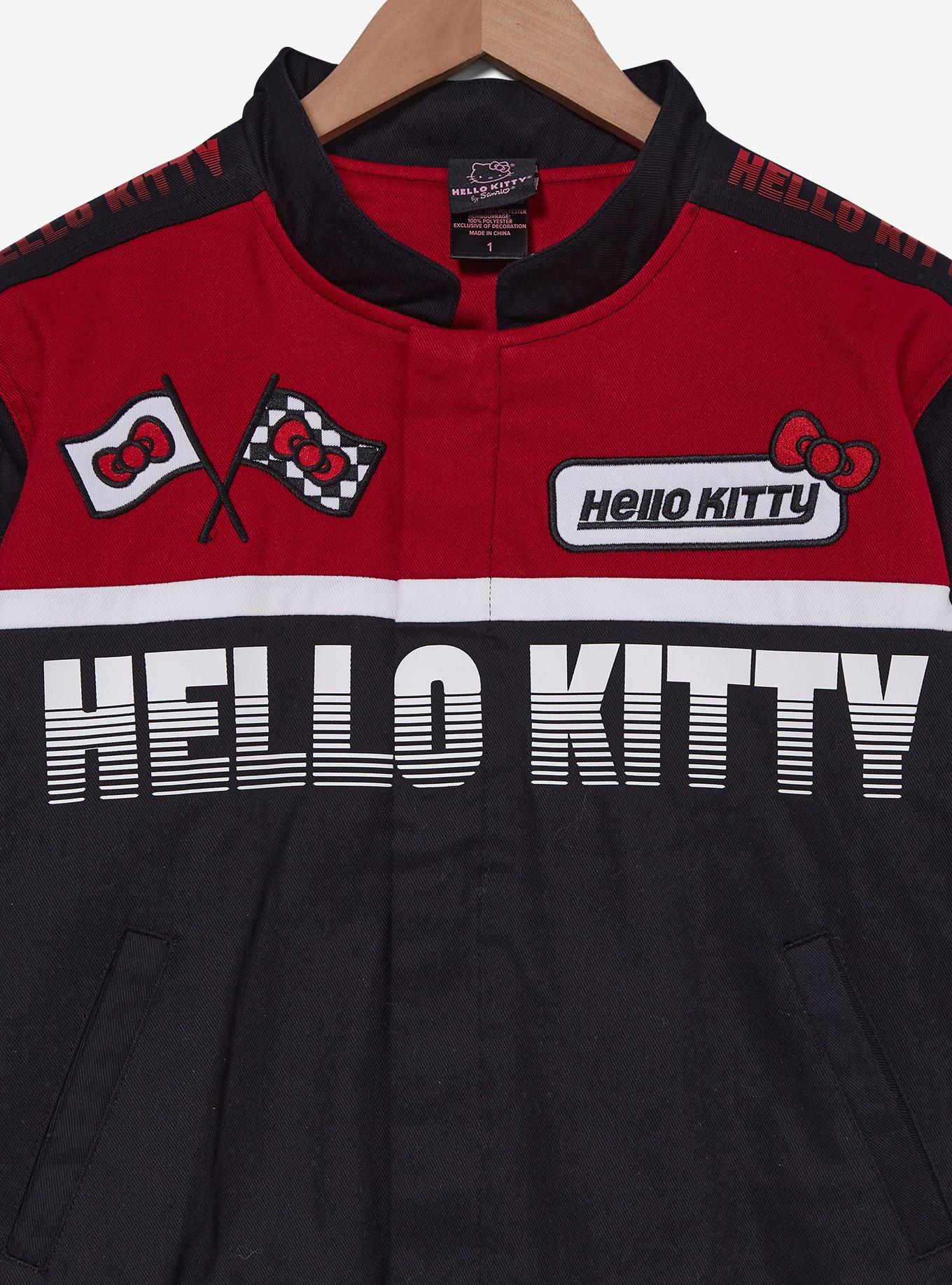 Sanrio Hello Kitty Flames Racing Cropped Women's Plus Size Racing Jacket - BoxLunch Exclusive, MULTI, alternate