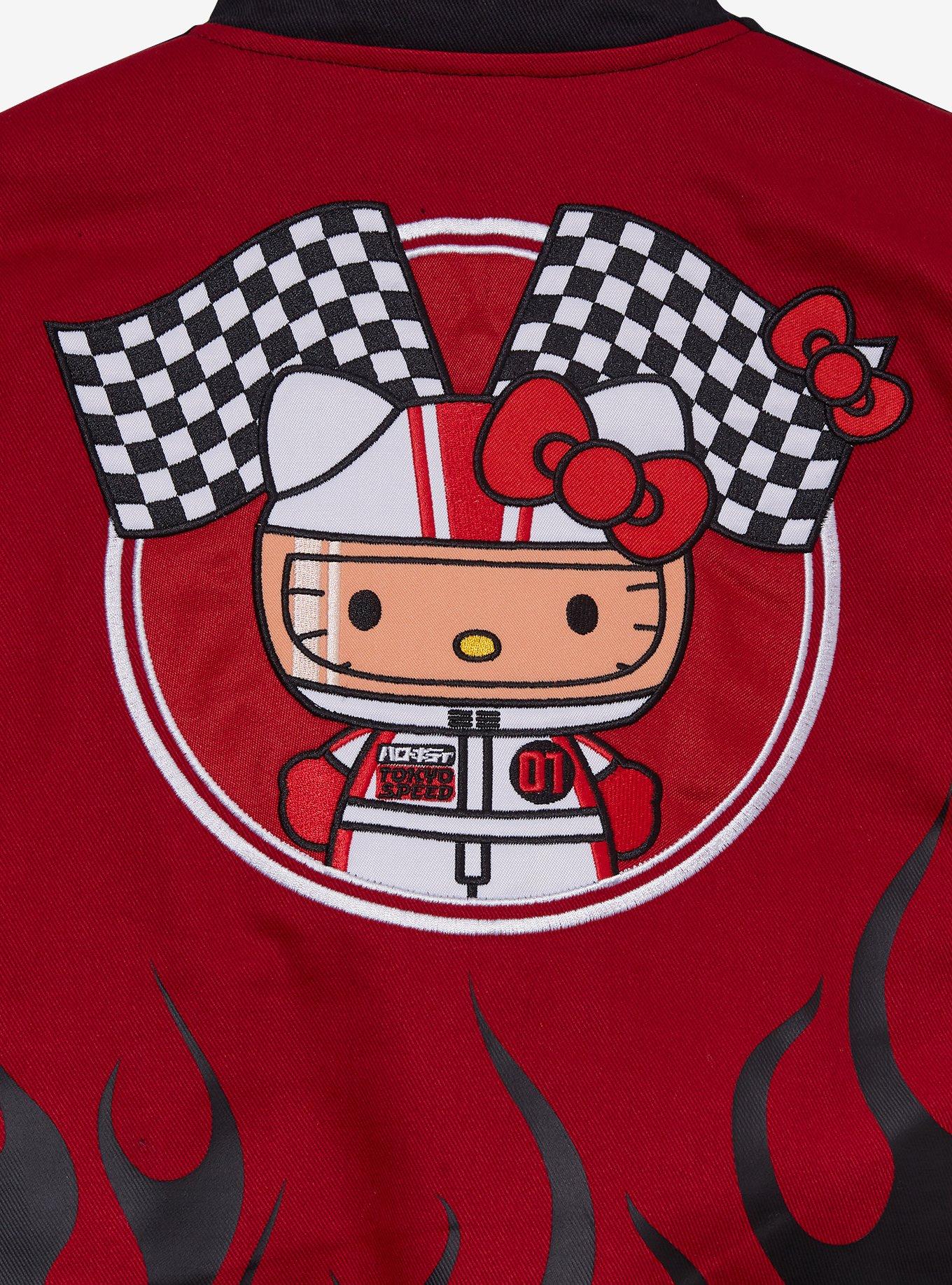 Sanrio Hello Kitty Flames Racing Cropped Women's Plus Jacket - BoxLunch Exclusive
