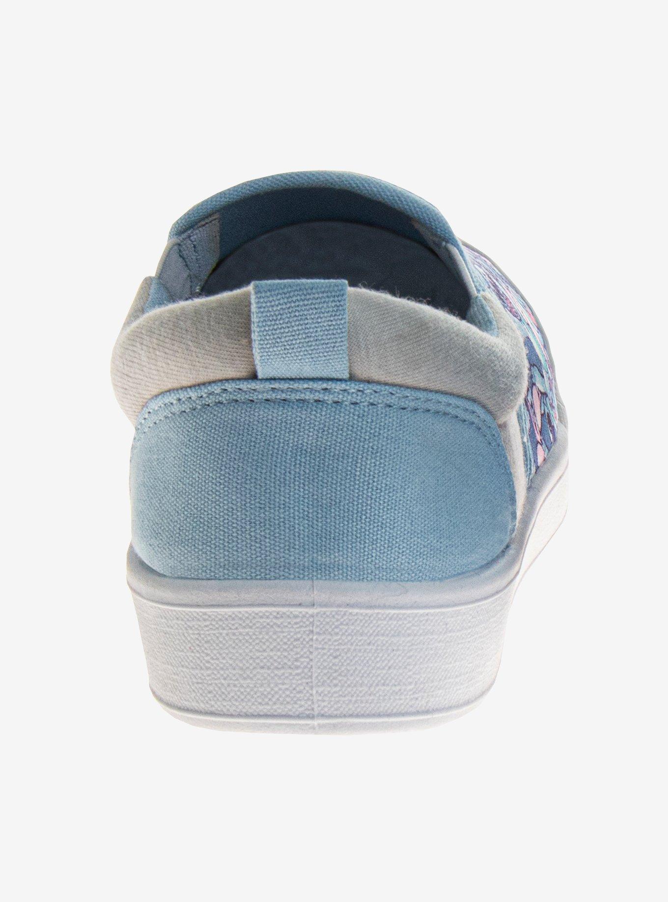 Disney Lilo and Stitch Angel Girls Slip On Low Top Canvas Sneakers, BLUE, alternate