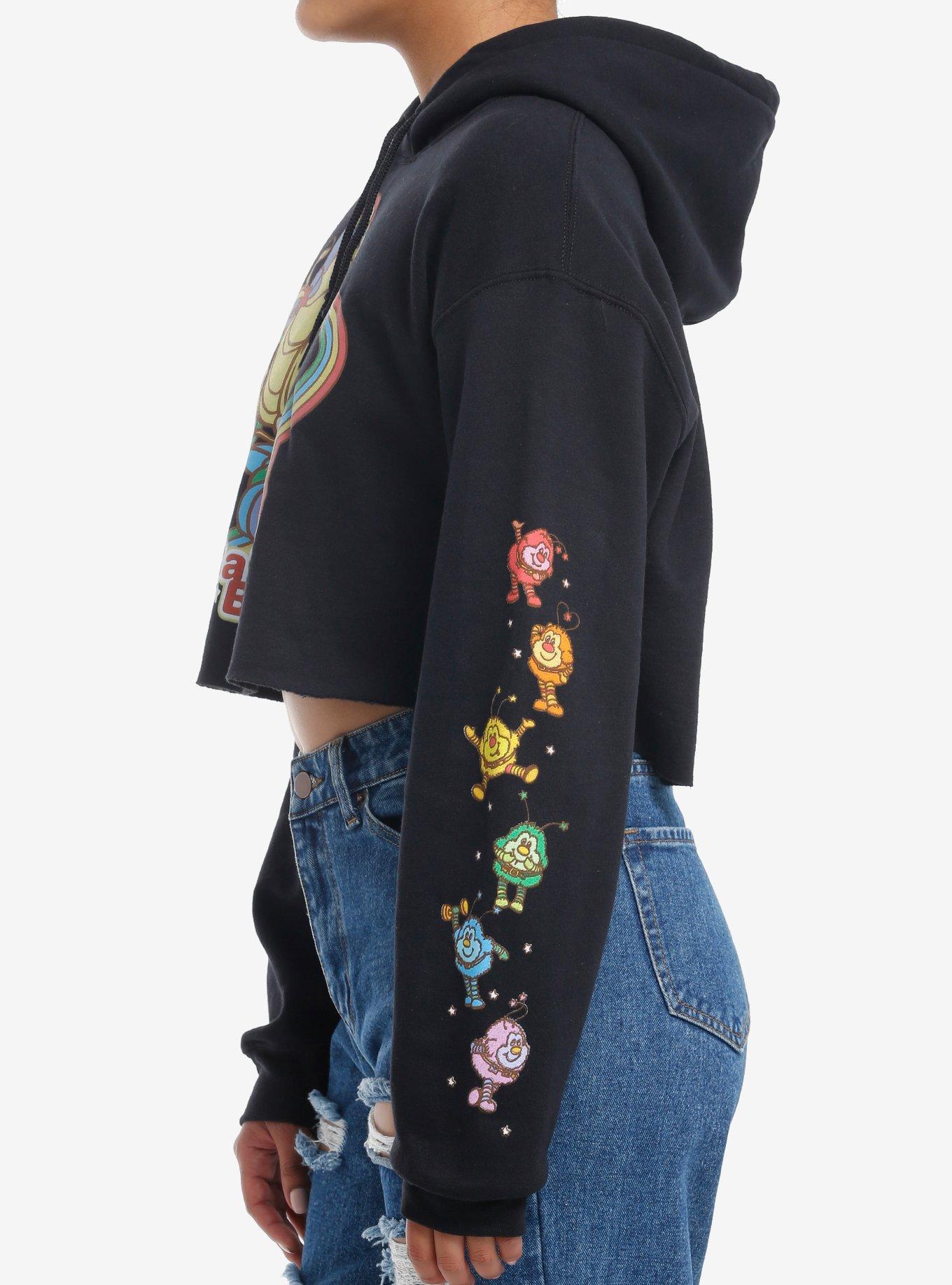 Rainbow Brite Logo Crop Girls Hoodie, , alternate