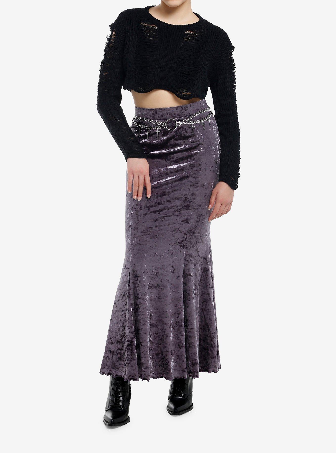 Cosmic Aura Black Distressed Bolero Girls Crop Shrug, , hi-res