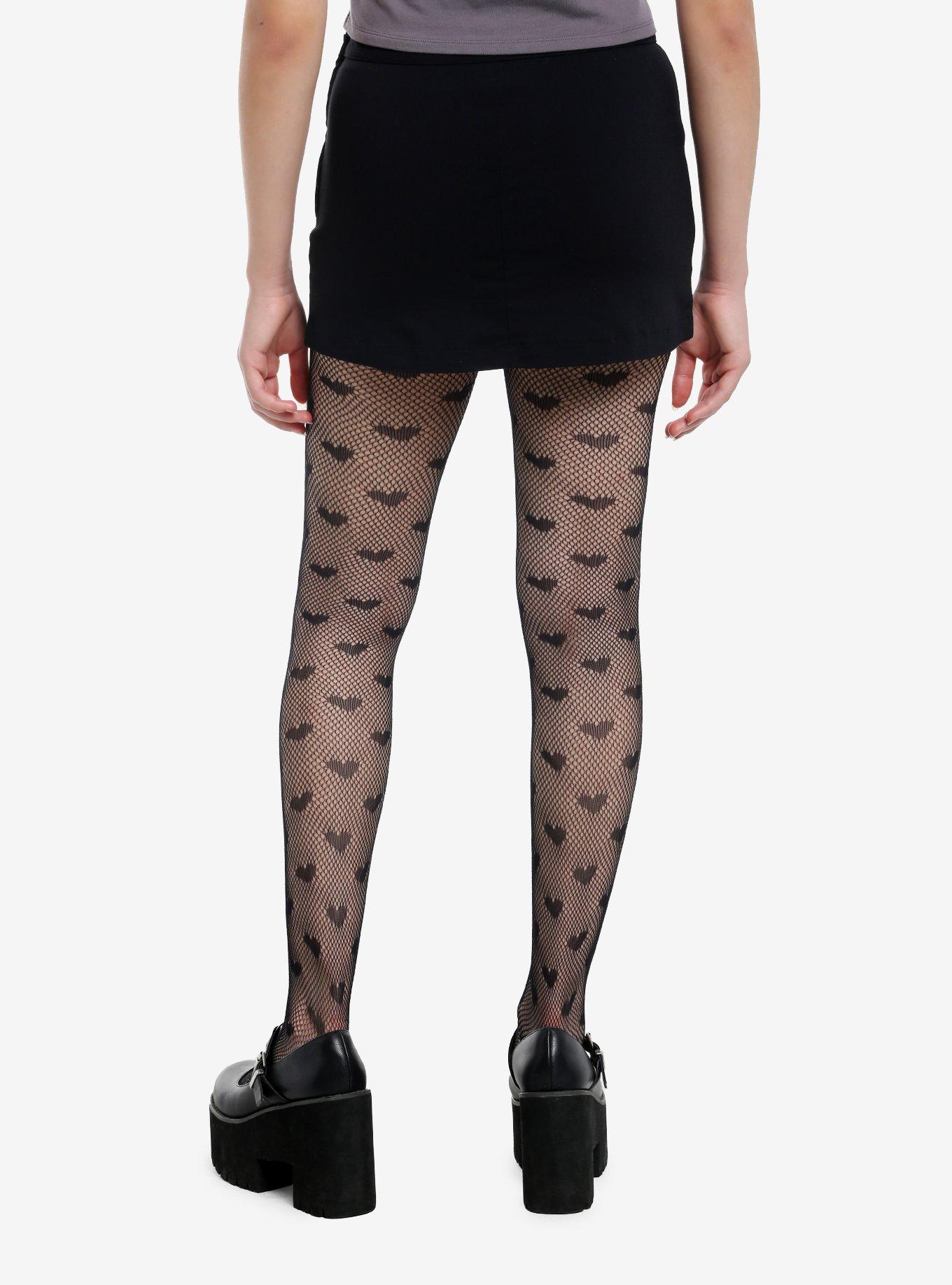 Sweet Society Black & Pink Bow Double Slit Skort, , hi-res