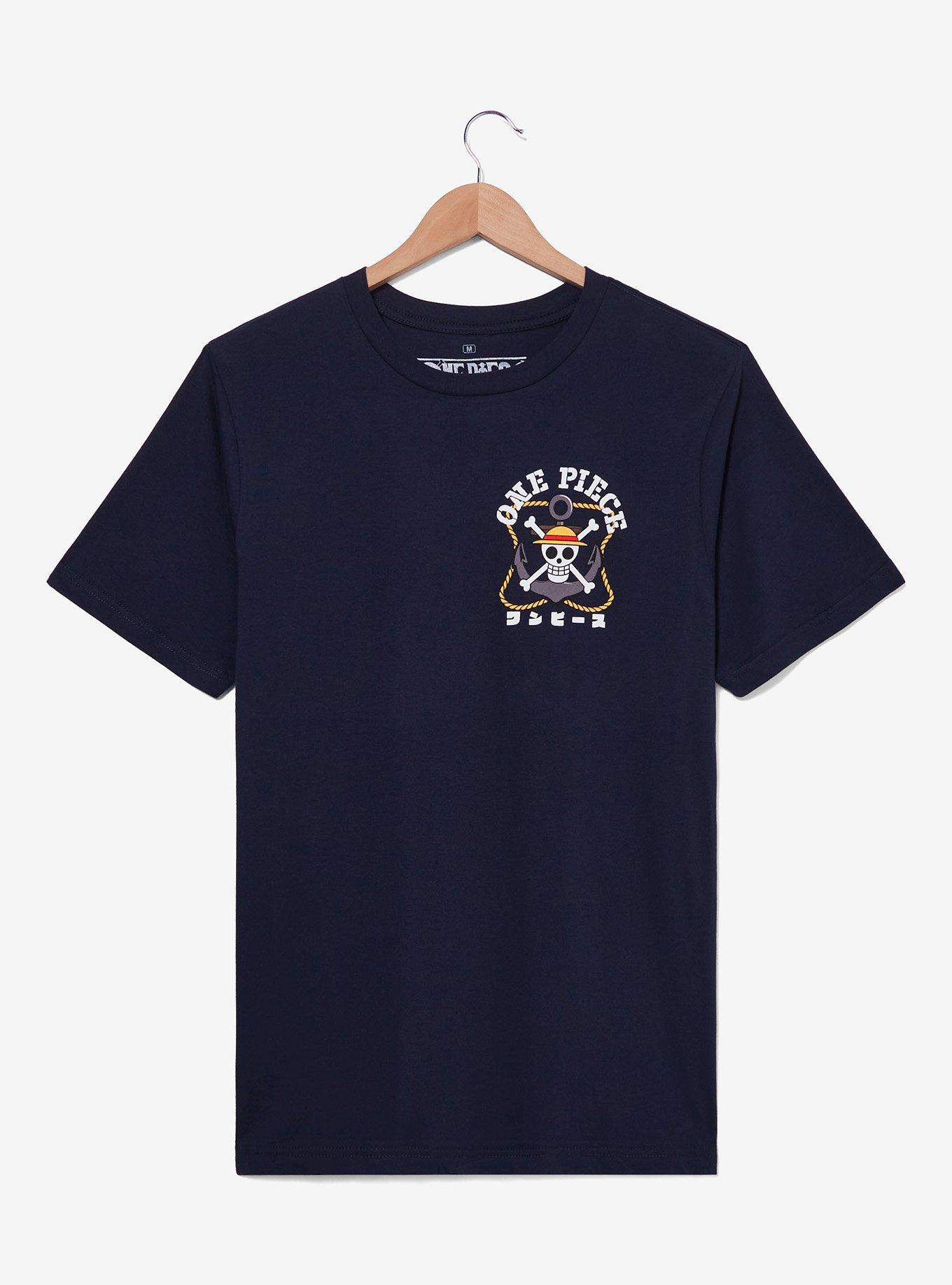 One Piece Icons & Tools T-Shirt, NAVY, alternate