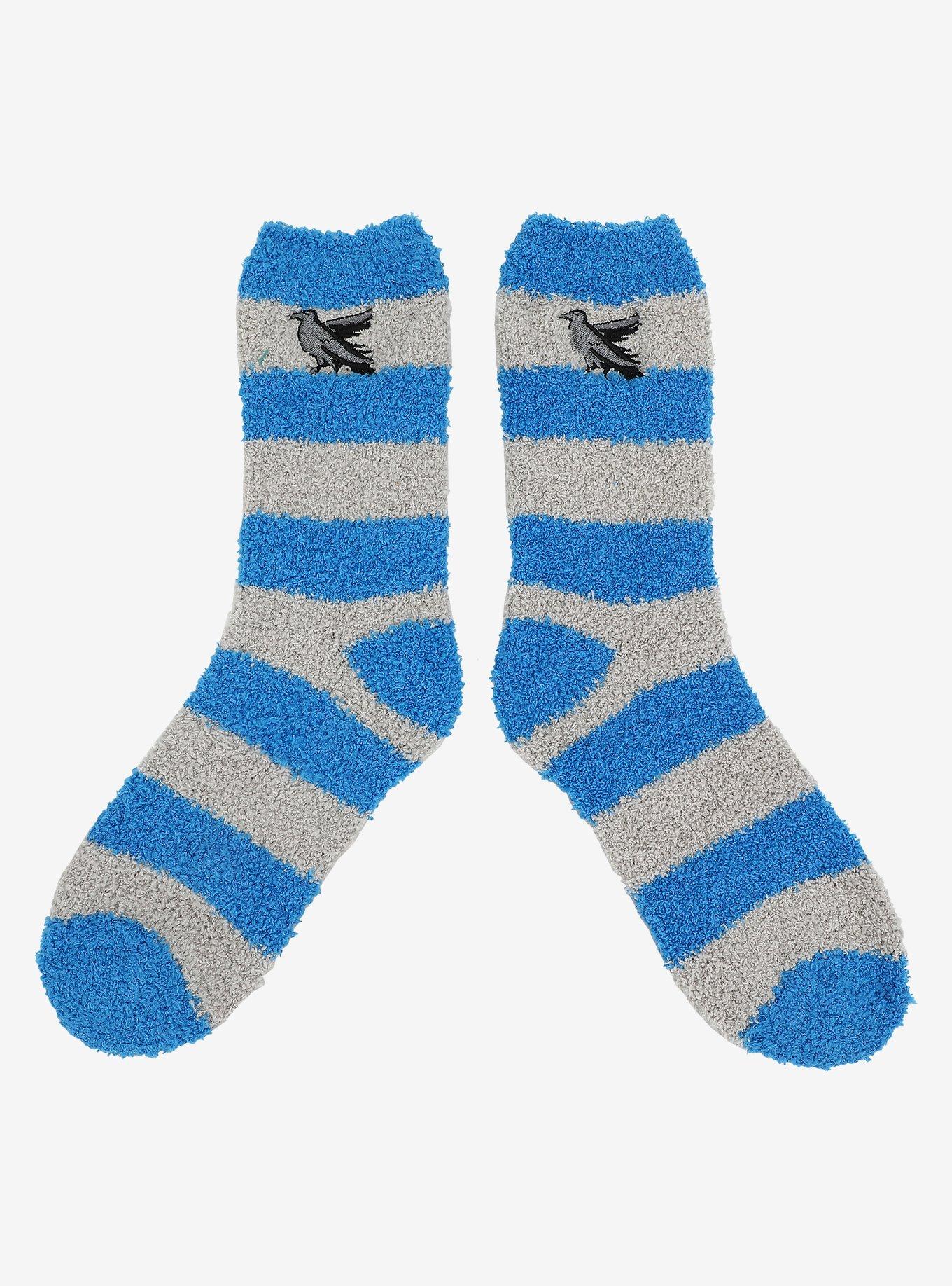 Harry Potter Ravenclaw Stripe Fuzzy Socks, , alternate