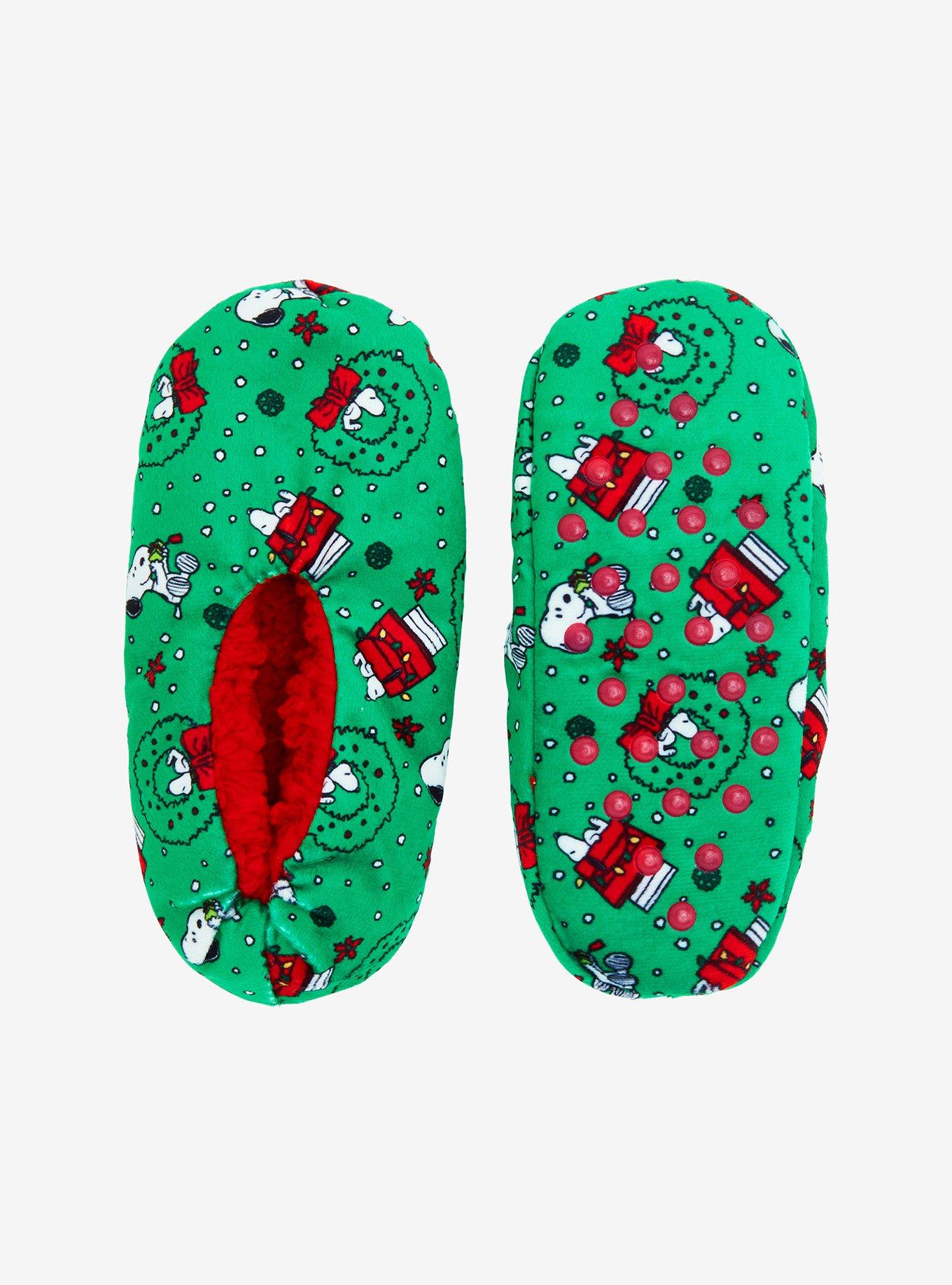 Peanuts Snoopy Holiday Youth Cozy Slipper Socks, , alternate