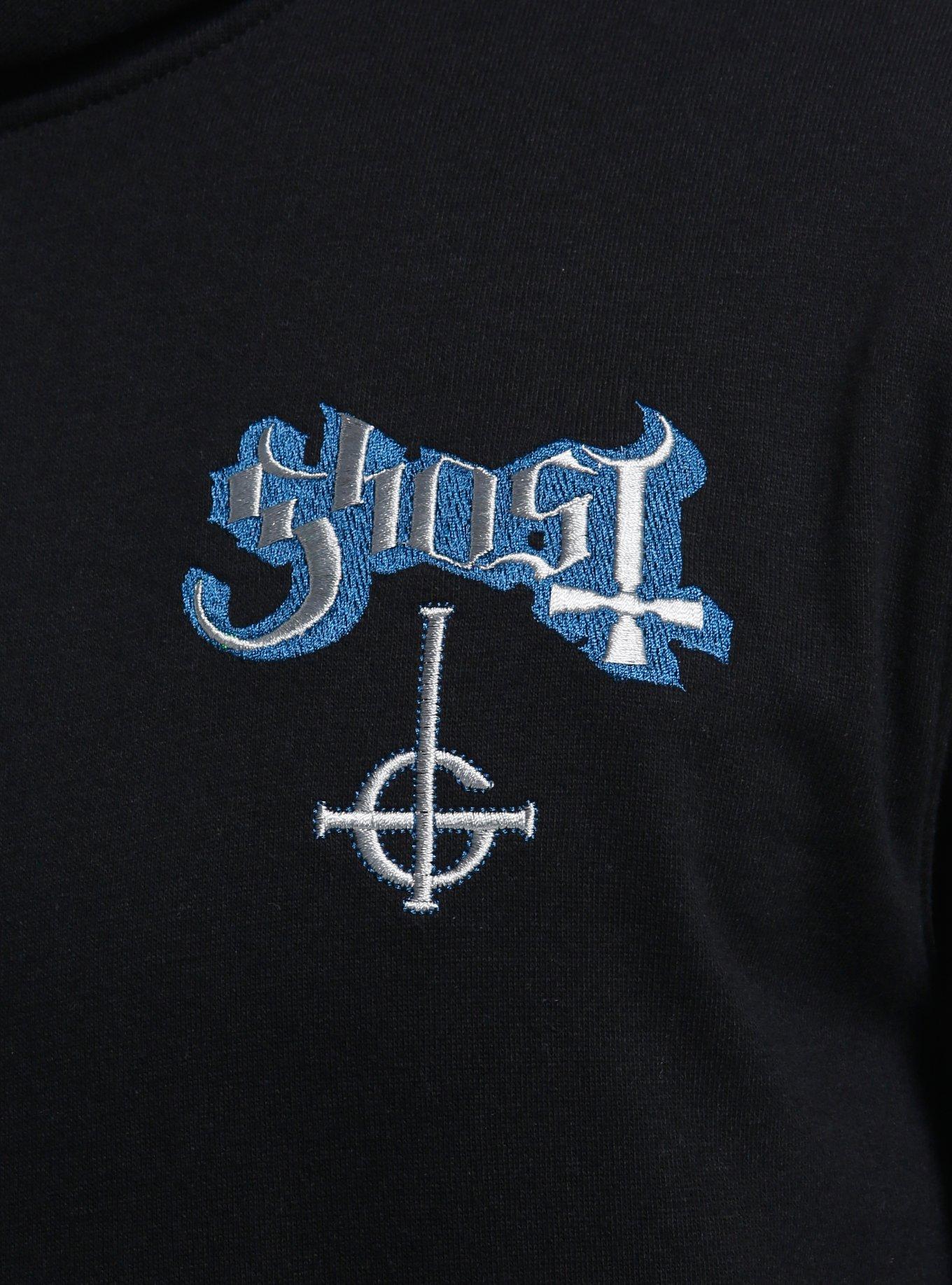 Ghost Short-Sleeve Hoodie, BLACK, alternate