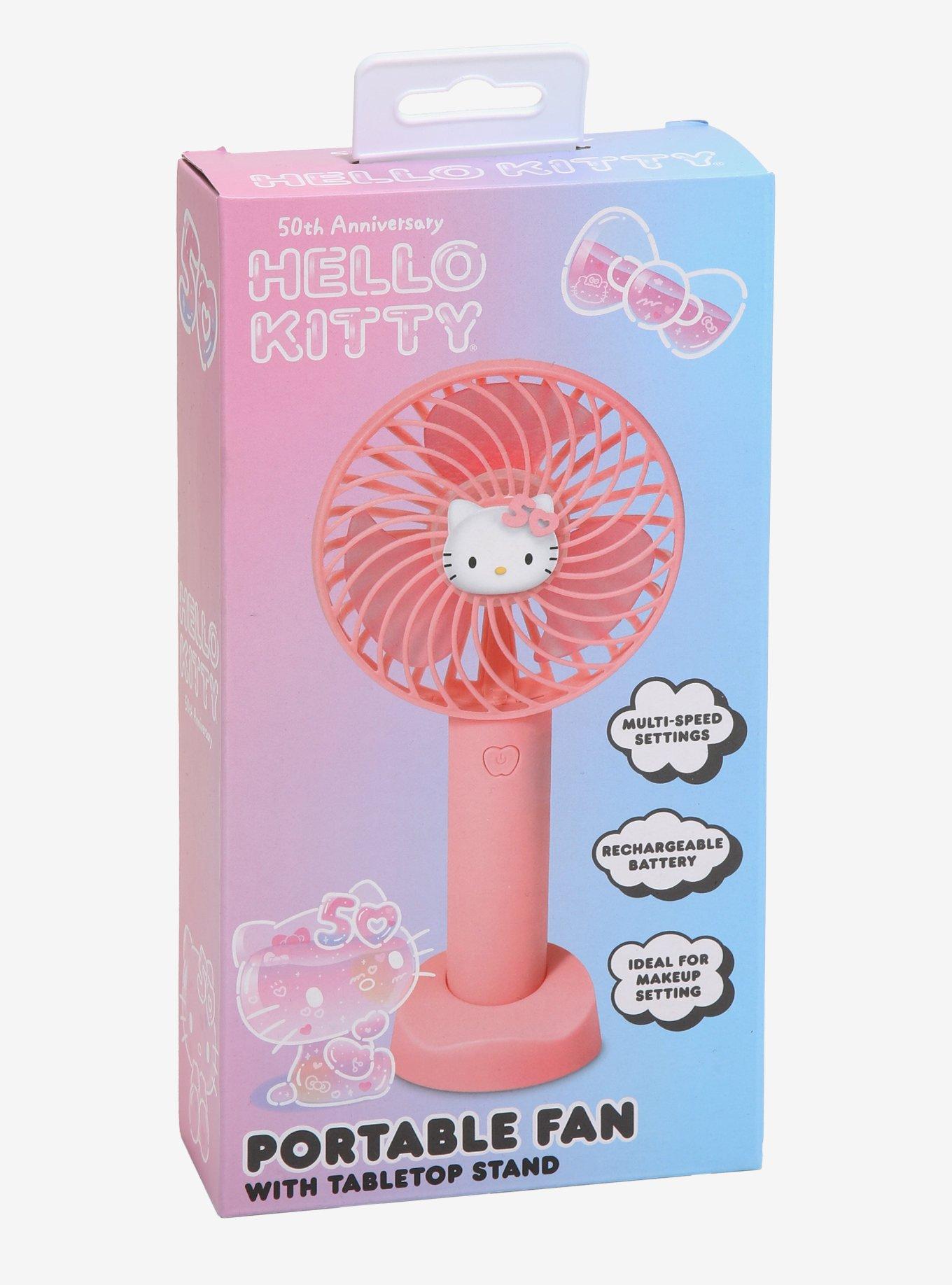 Hello Kitty 50th Anniversary Portable Fan, , alternate