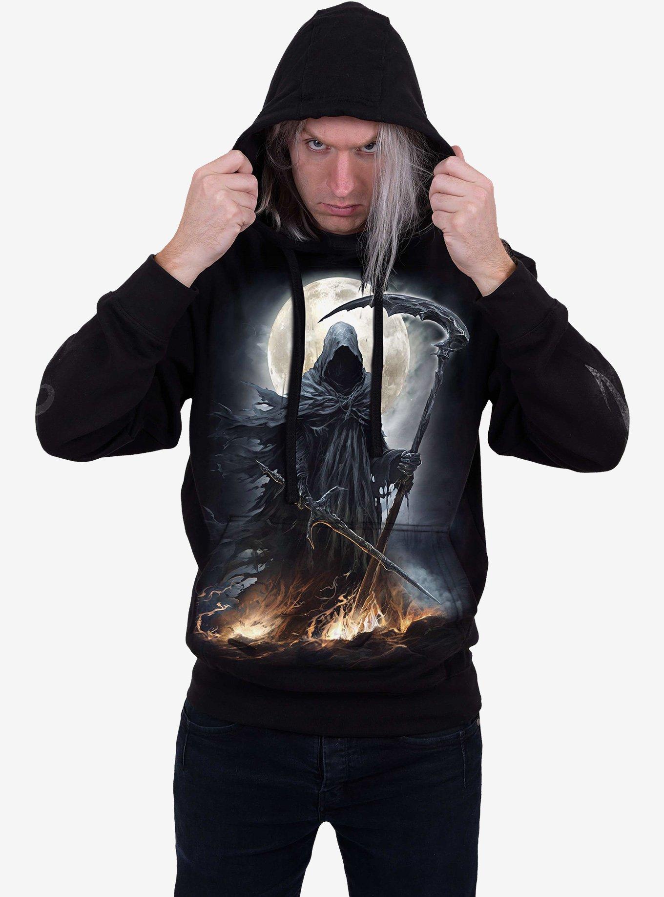 Shadow Rider Hoodie, BLACK, alternate