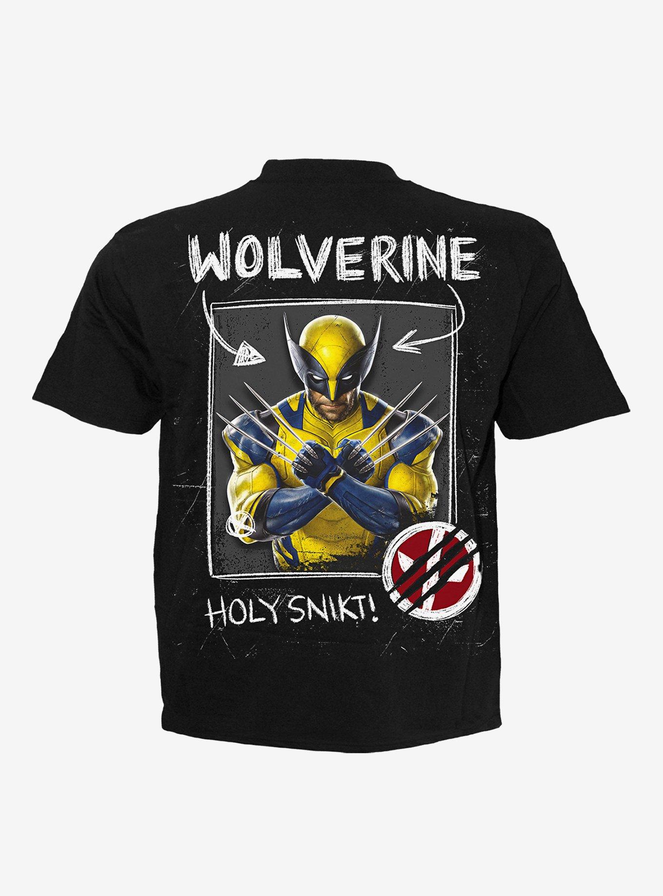 Deadpool Wolverine Sketches T-Shirt, BLACK, alternate