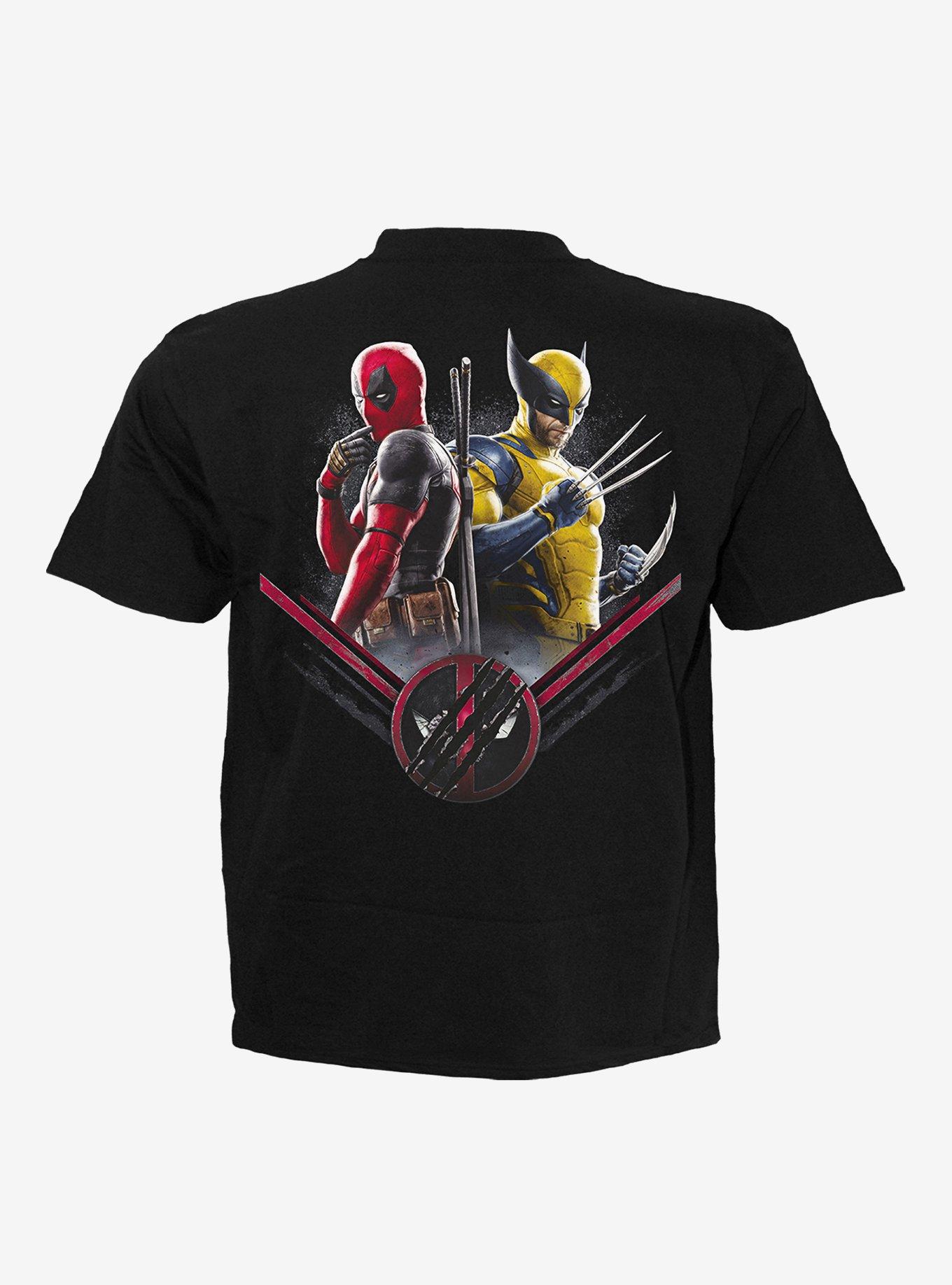 Deadpool Wolverine Bullseye T-Shirt, BLACK, alternate