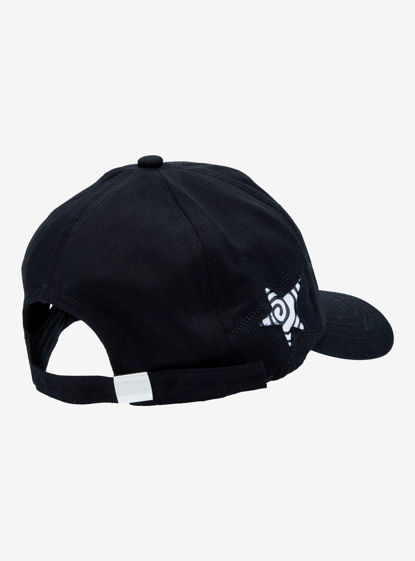 Black Spiral Star Patch Dad Cap, , alternate