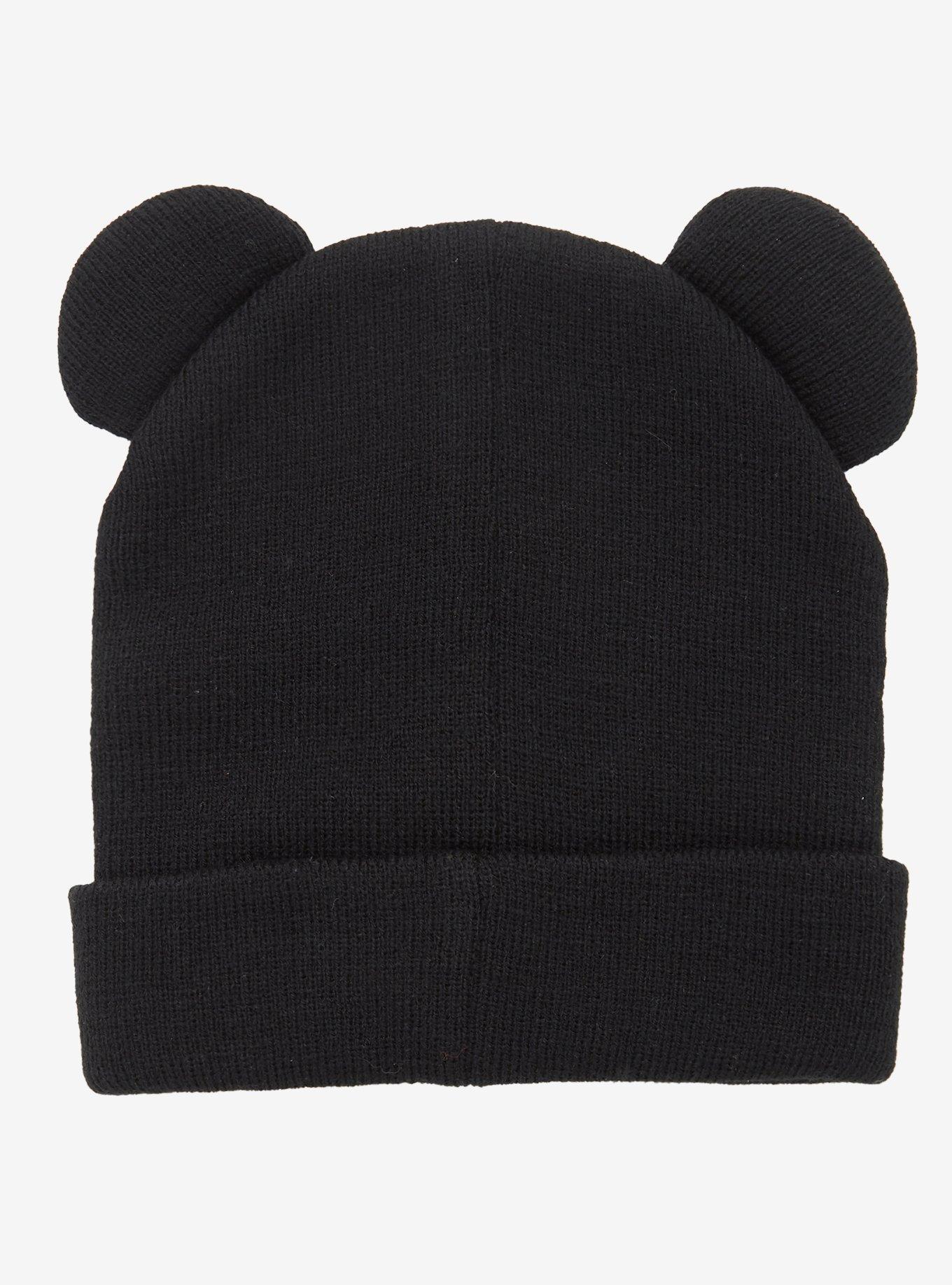 Stitched Bear Safety Pin Beanie, , hi-res