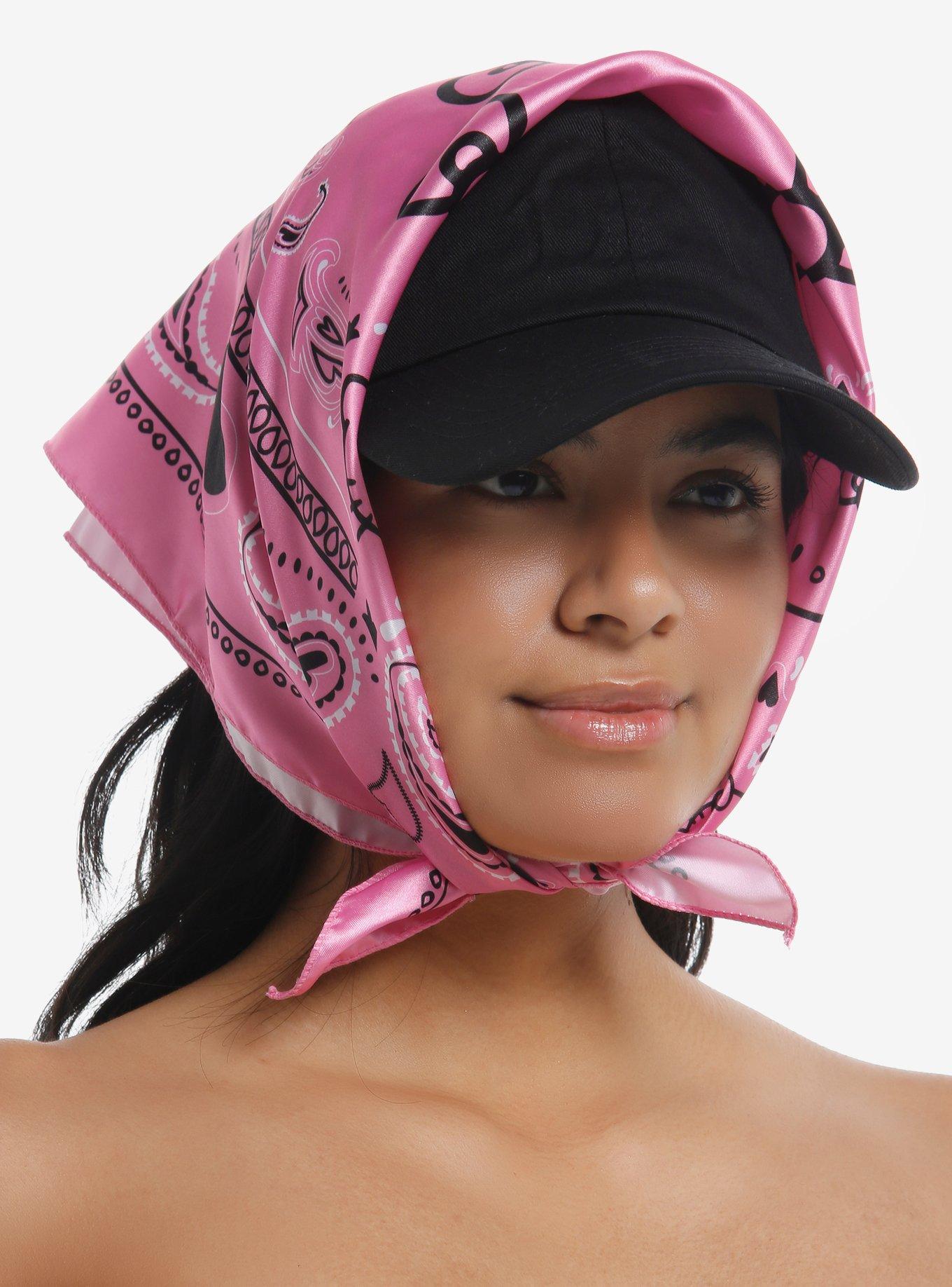 Hello Kitty Pink Paisley Hair Scarf, , alternate