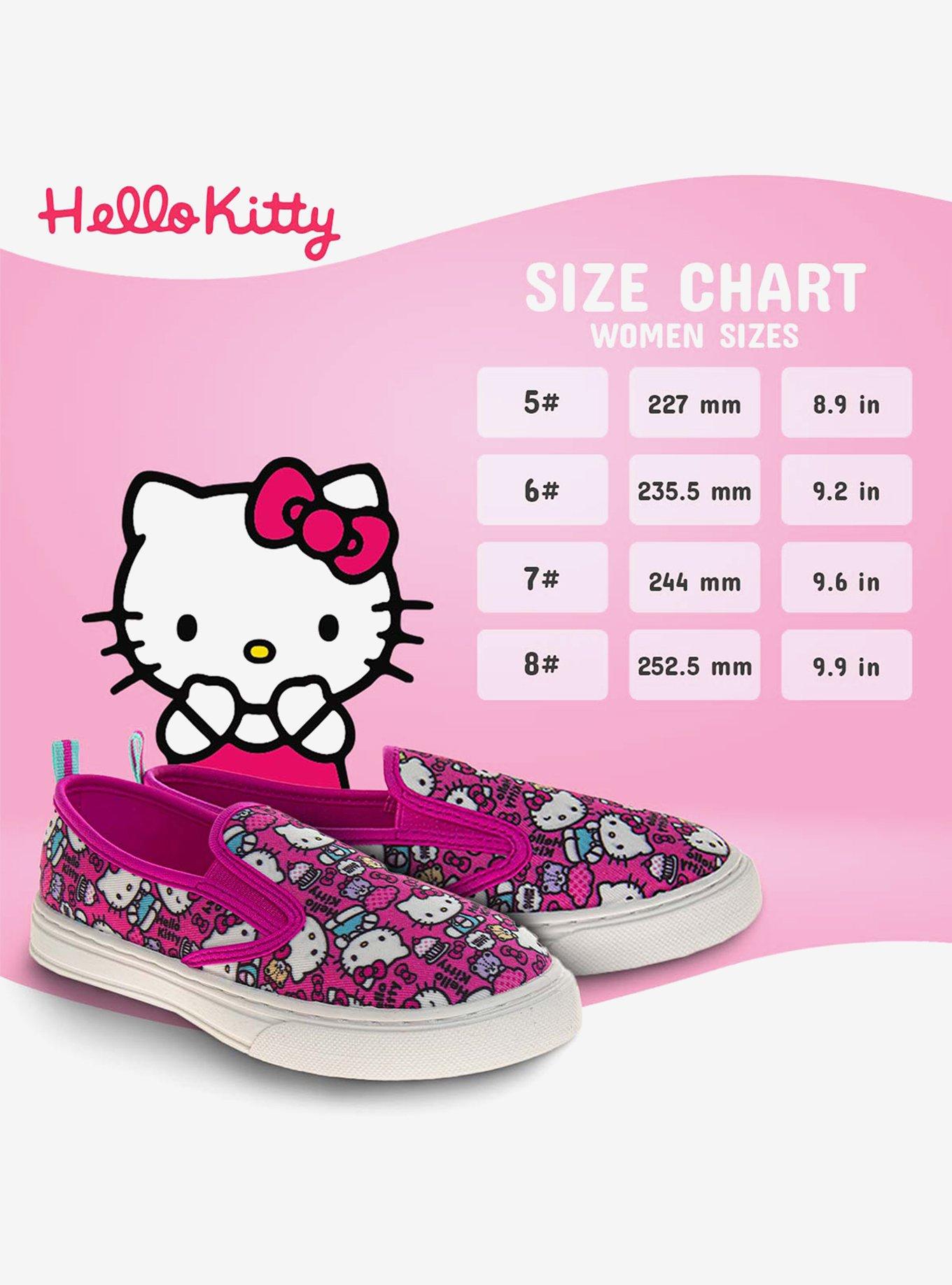 Hello Kitty Womens Slip On Canvas Sneakers, BRIGHT WHITE, alternate