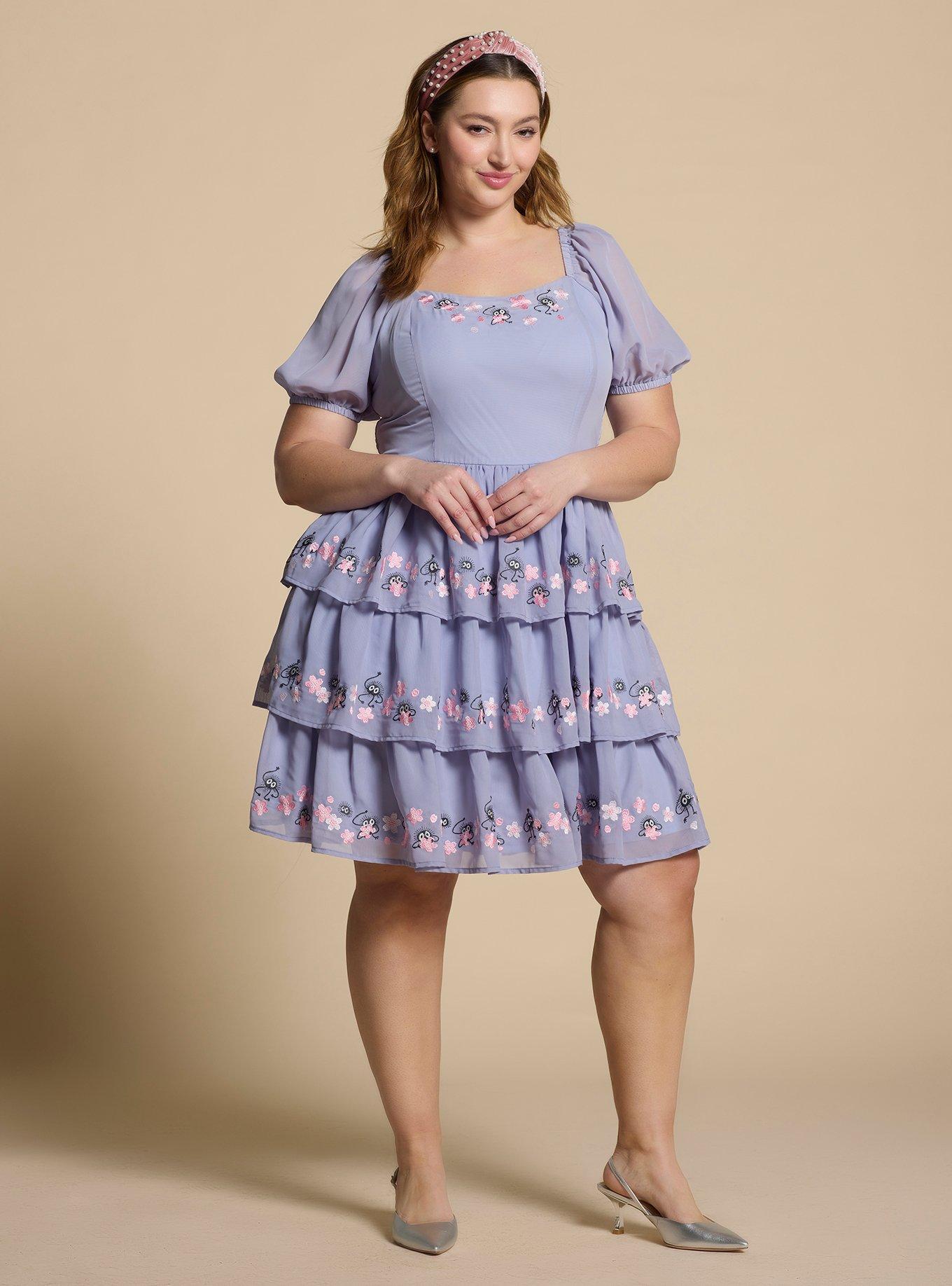 Her Universe Studio Ghibli® Spirited Away Soot Sprites Cherry Blossom Dress Plus Size, , hi-res