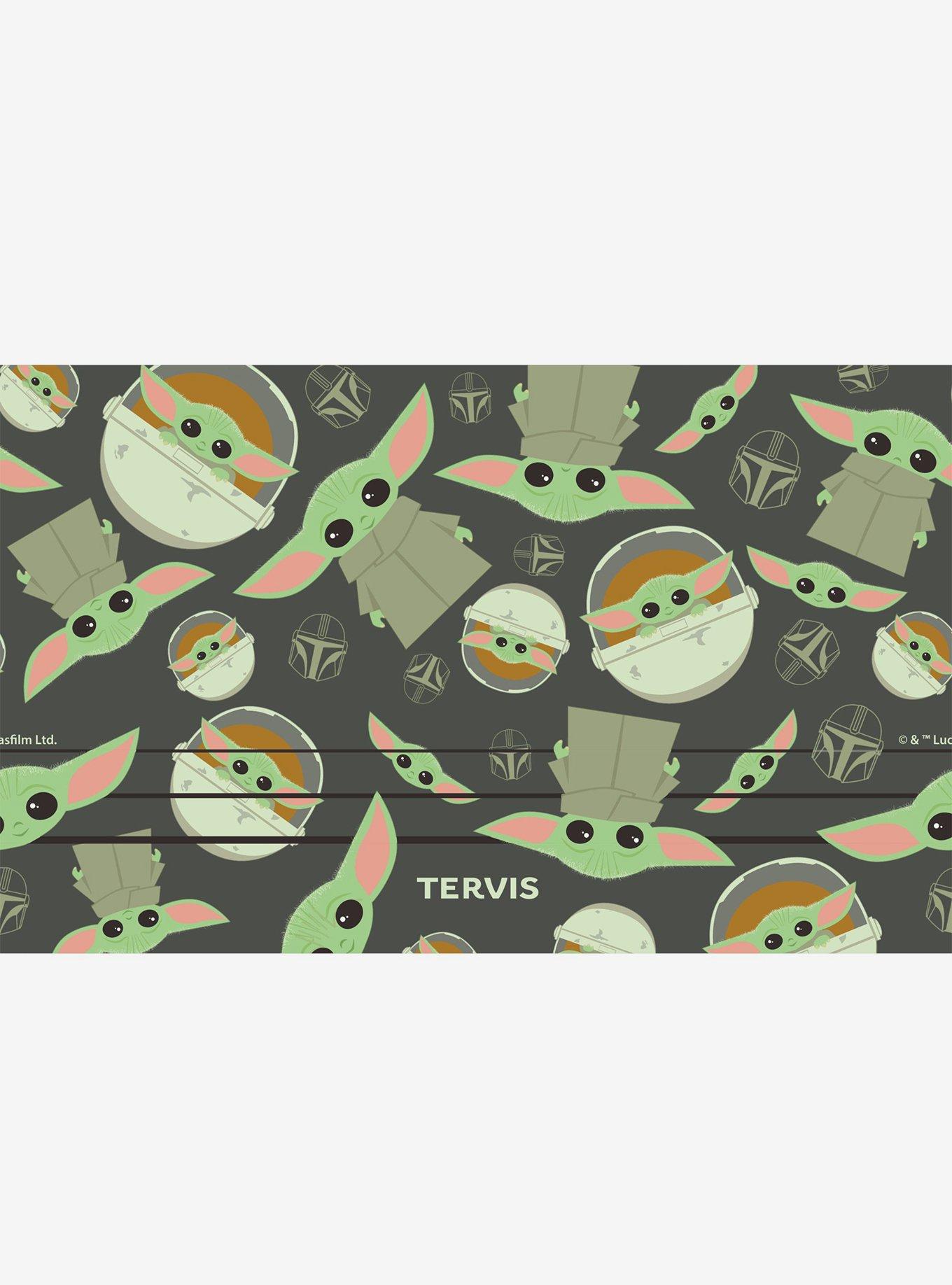 Star Wars The Mandalorian Grogu Pattern 20oz Tumbler, , hi-res