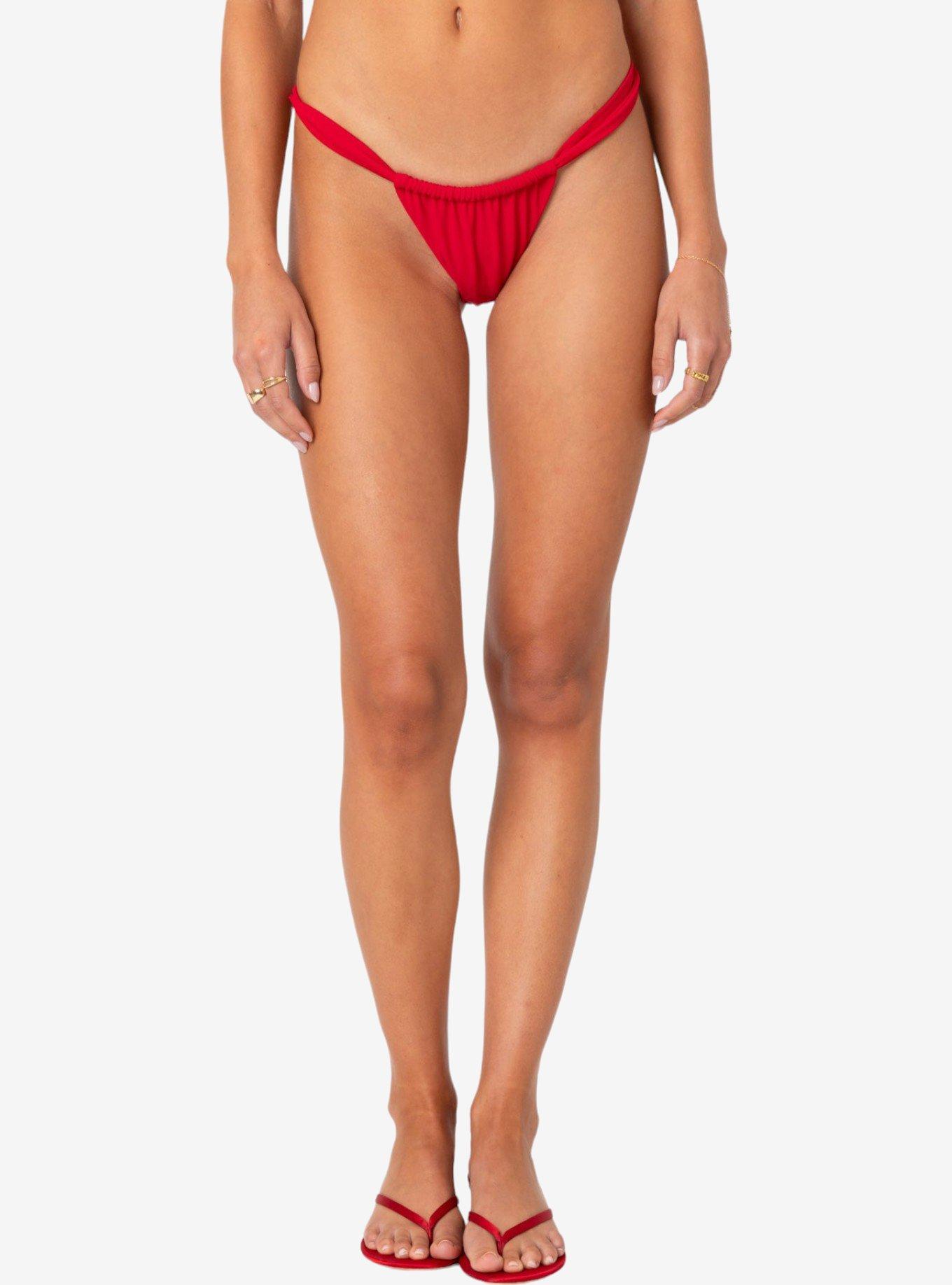 Edikted Soraya Bikini Bottom, RED, alternate