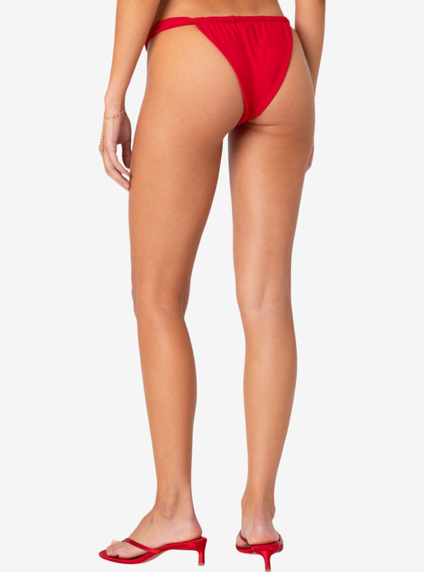 Edikted Soraya Bikini Bottom, RED, alternate