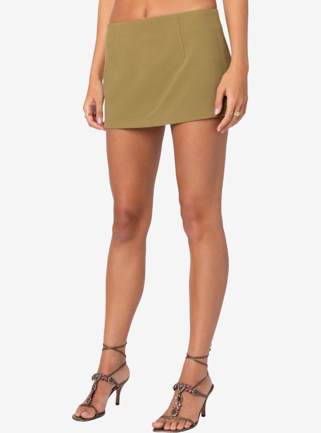 Edikted Piper Micro Skort, GREEN, alternate