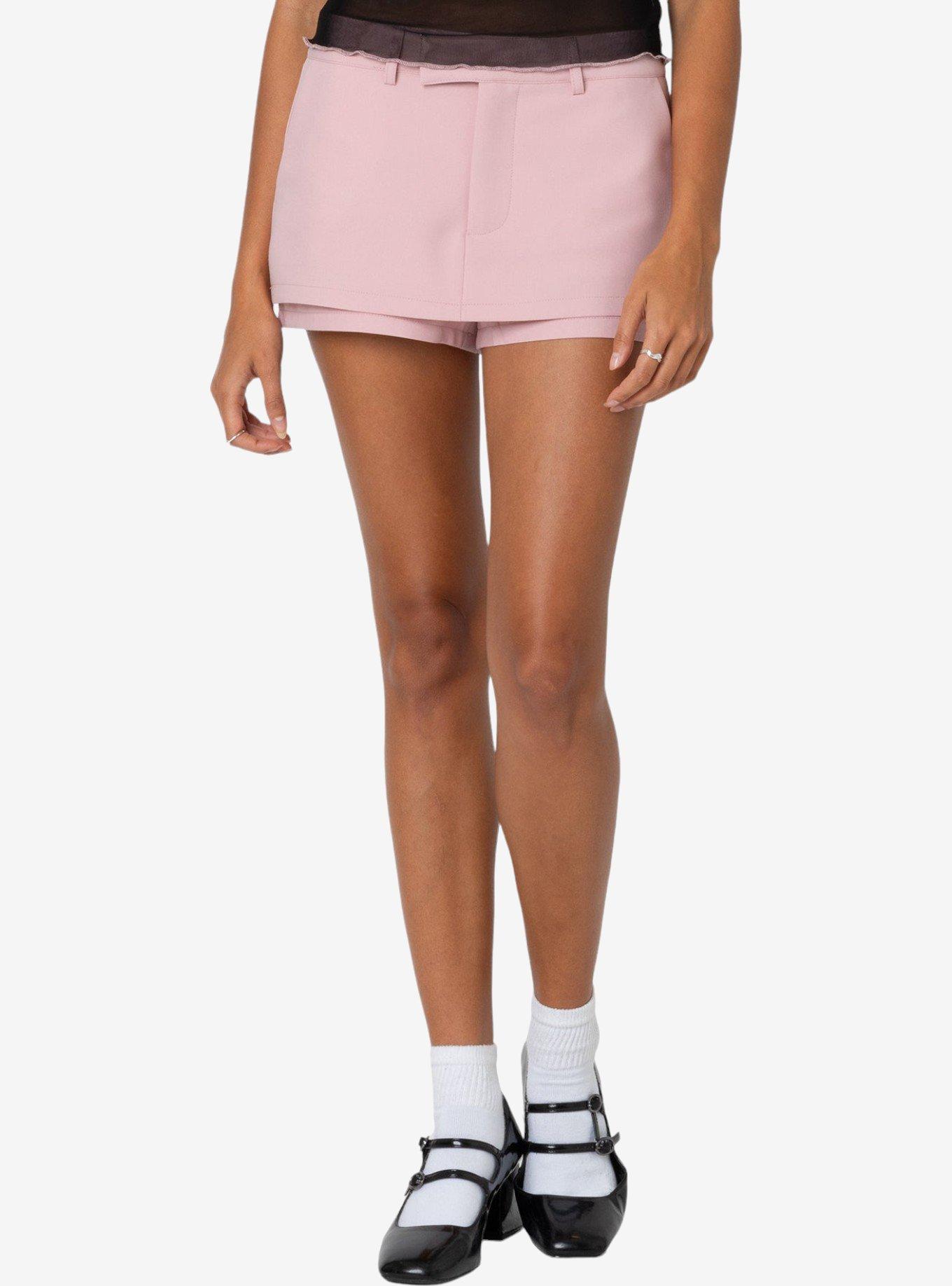 Edikted Sloan Mini Skort, PINK, alternate