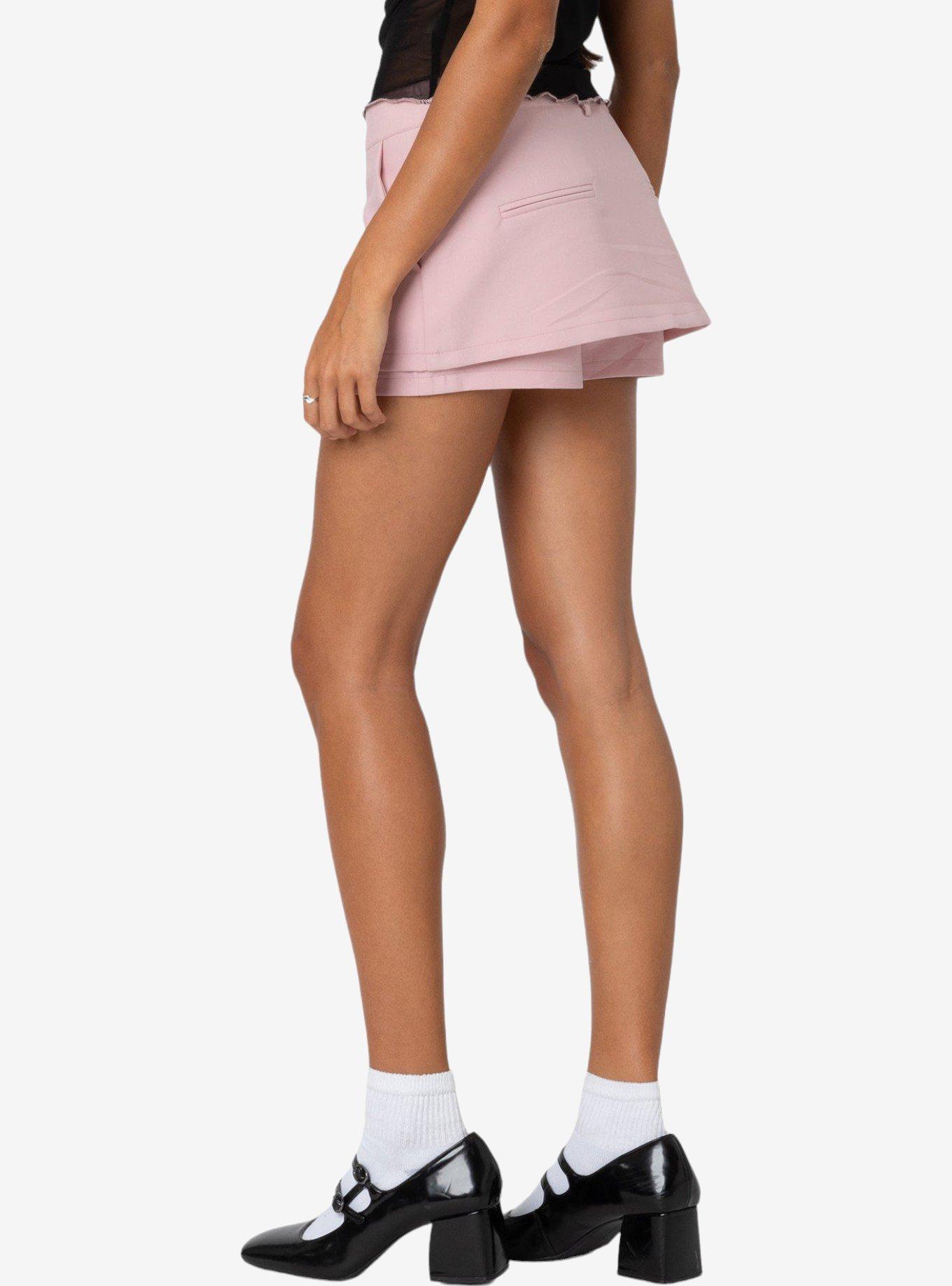 Edikted Sloan Mini Skort, PINK, alternate
