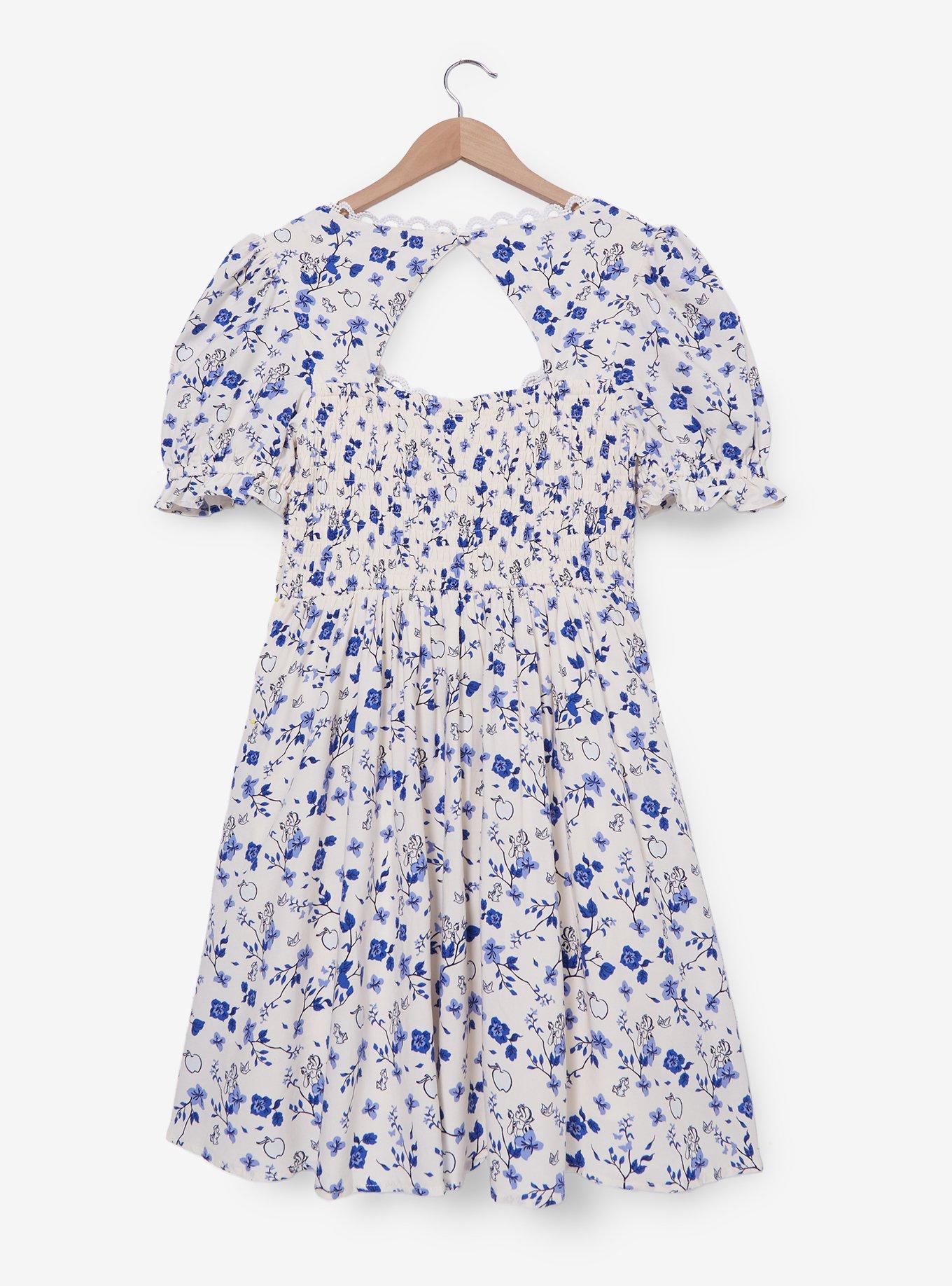 Disney Snow White and the Seven Dwarfs Floral Allover Print Plus Size Dress &mdash; BoxLunch Exclusive, , alternate