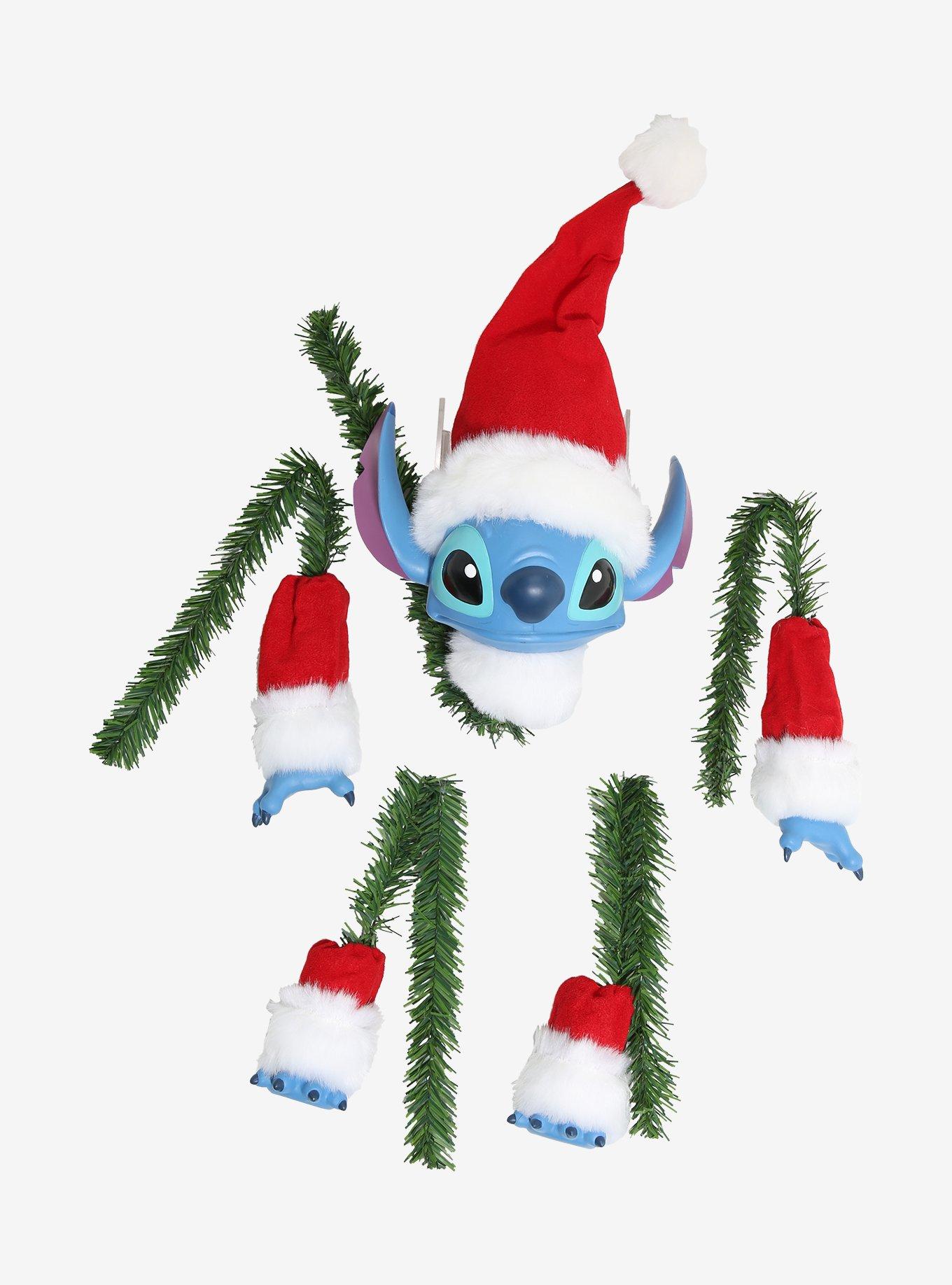 Disney Lilo & Stitch Santa Stitch In A Cinch Tree Topper, , alternate