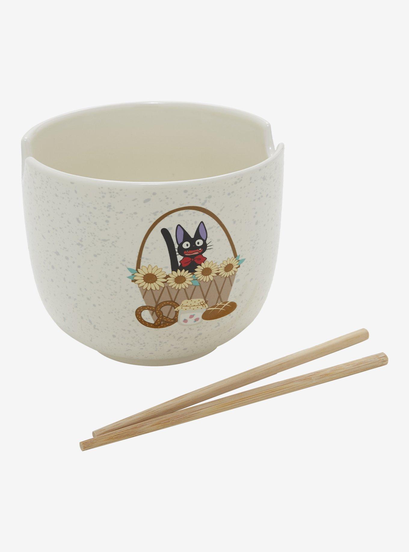 Studio Ghibli® Kiki's Delivery Service Jiji Basket Ramen Bowl with Chopsticks - BoxLunch Exclusive, , alternate