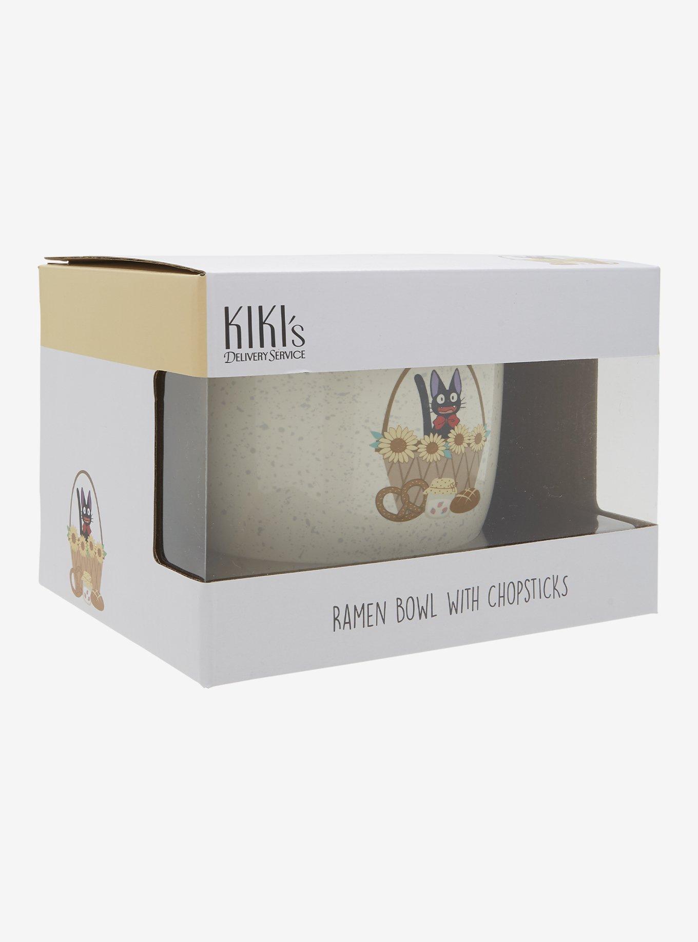 Studio Ghibli® Kiki's Delivery Service Jiji Basket Ramen Bowl with Chopsticks - BoxLunch Exclusive, , alternate